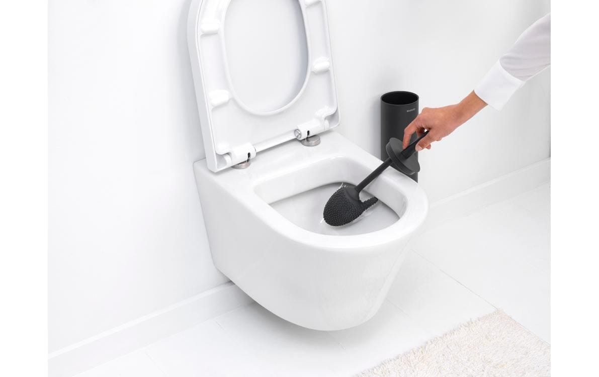 Brabantia WC-Garnitur »Mindset Anthrazit«, aus Kunststoff-Silikon