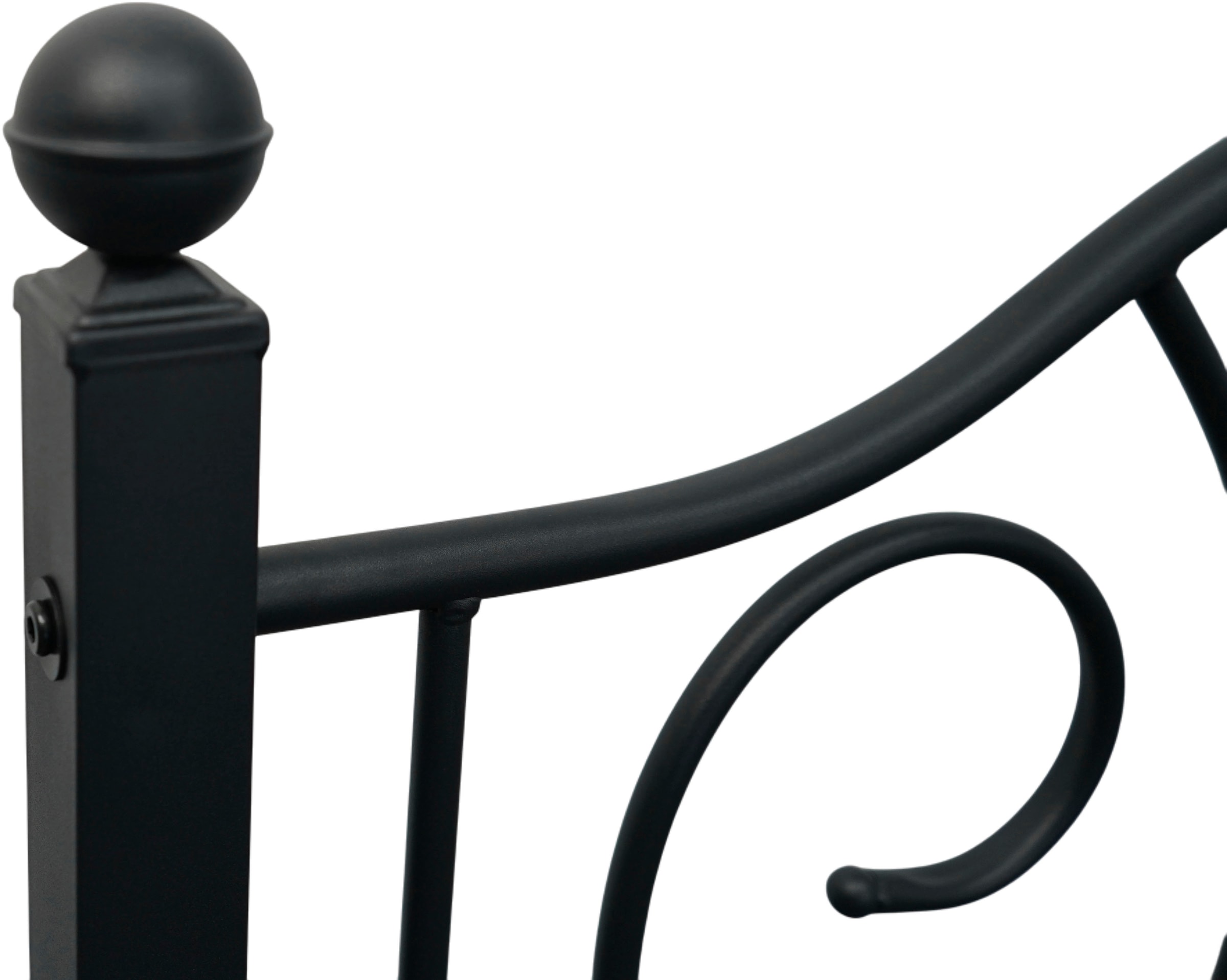 GOODproduct Lit en métal »LUND Landhausbett Bett Märchenbett Prinzessinbett« Träume wie im Märchen: Dein romantisches Metallbett in 2 Breiten