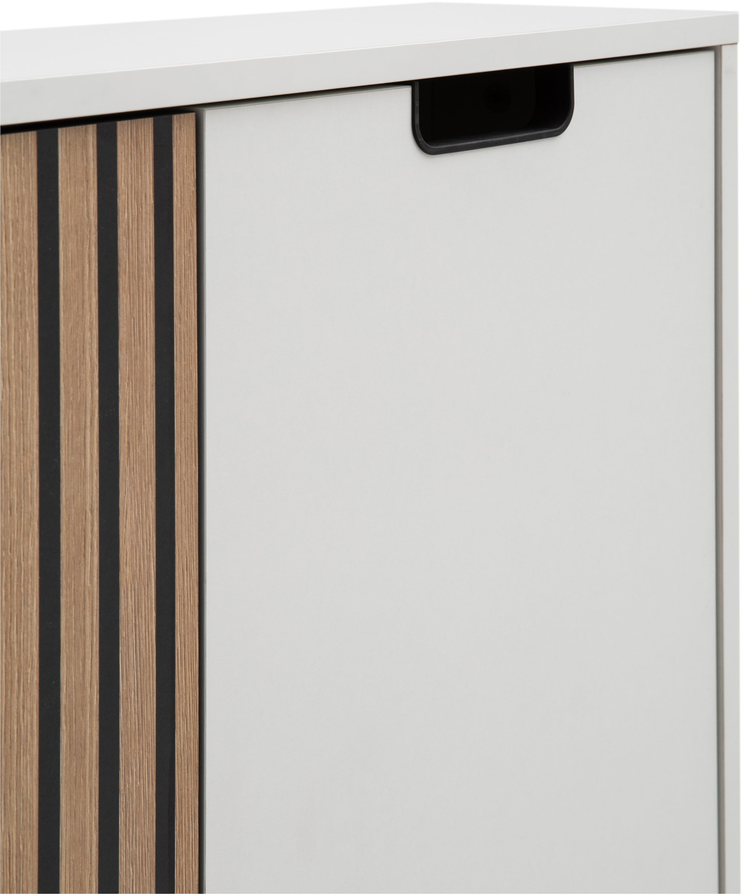 Schildmeyer Midischrank »Ryker Highboard, Breite 59 cm«, (1 St.), Tür links in Akustik-Optik - Breite: 19,5 cm, rechts: 36,1 cm