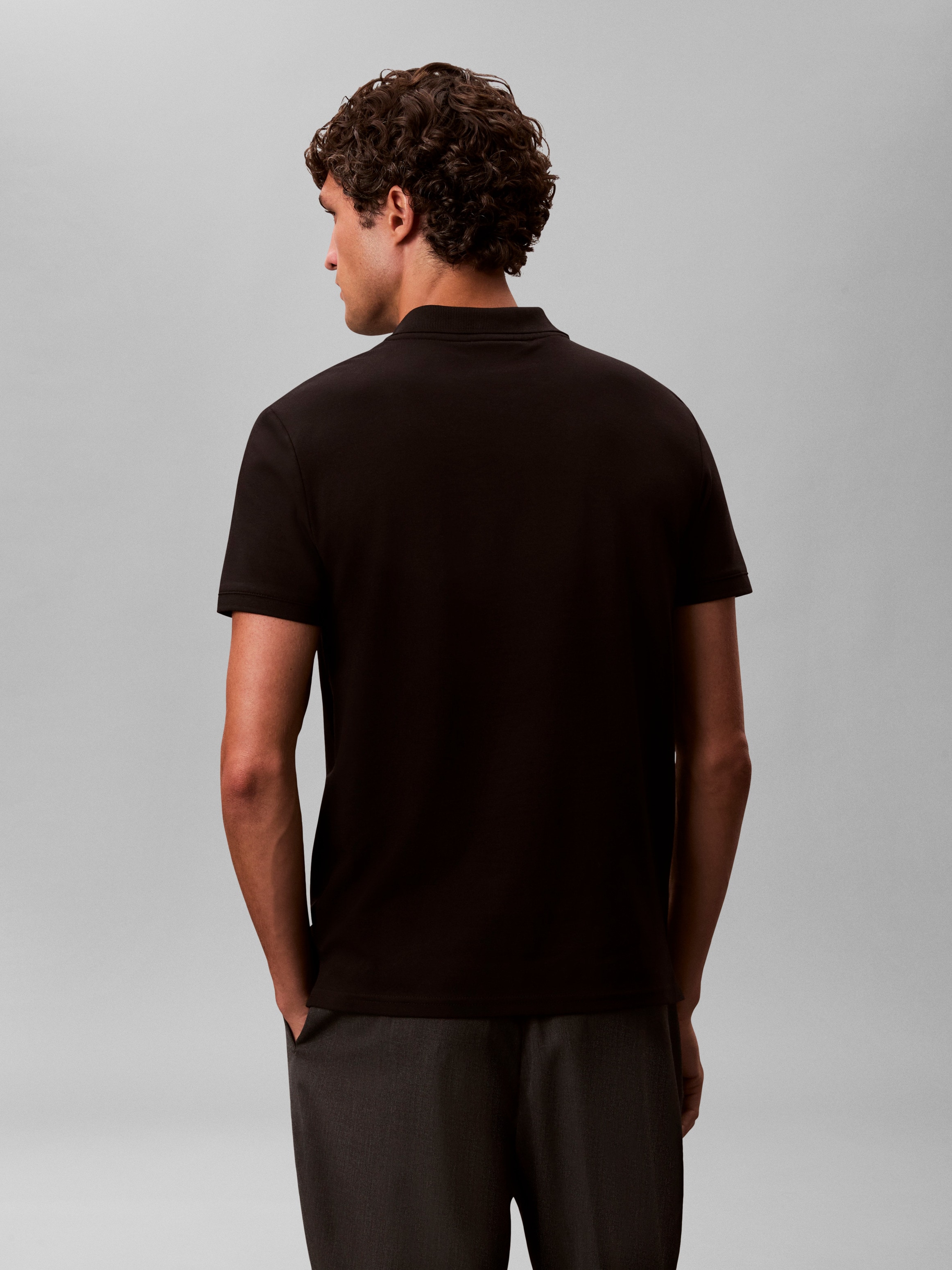Calvin Klein Polo »SS SLIM REFINED PIQUE POLO« slim fit
