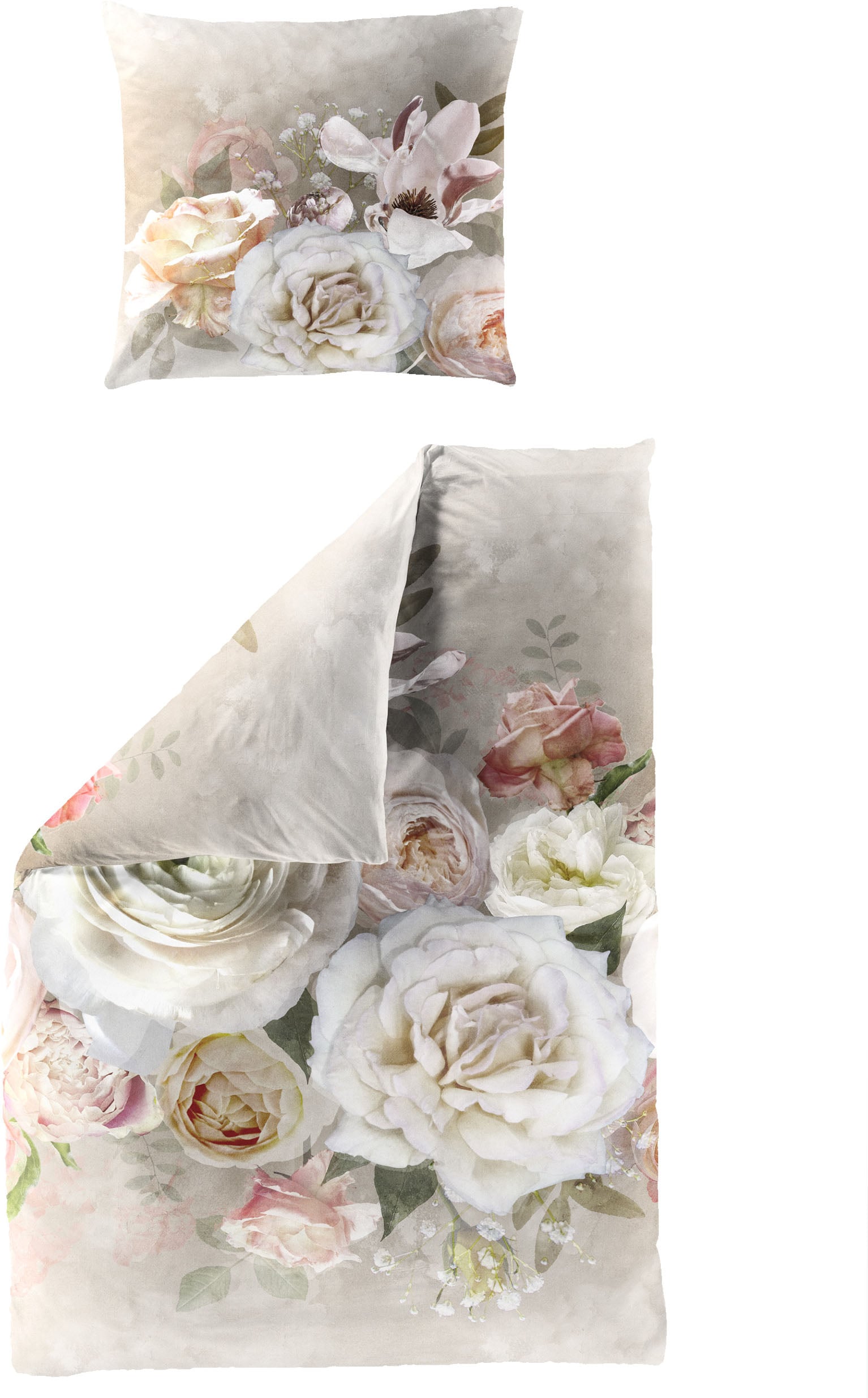 Image of BIERBAUM Bettwäsche "Bettwäsche 5325" 2 Mako-Satin, 100 % Baumwolle, pflegeleicht, seidig glänzend