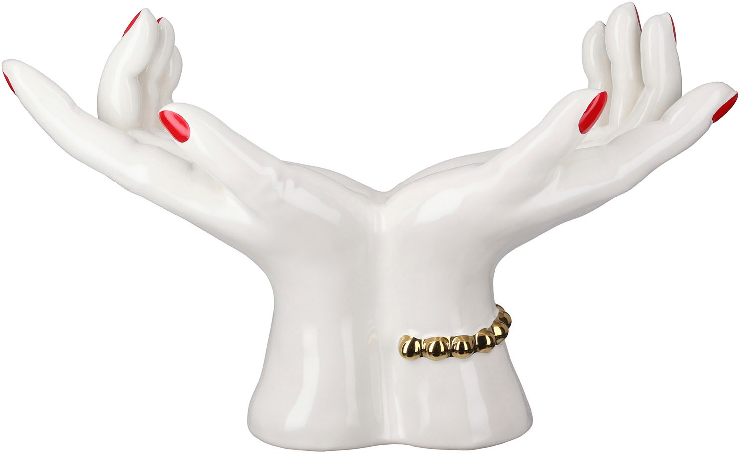 Image of GILDE Dekoobjekt "Dekoobjekt Hand Hands weiss H. 22 cm"