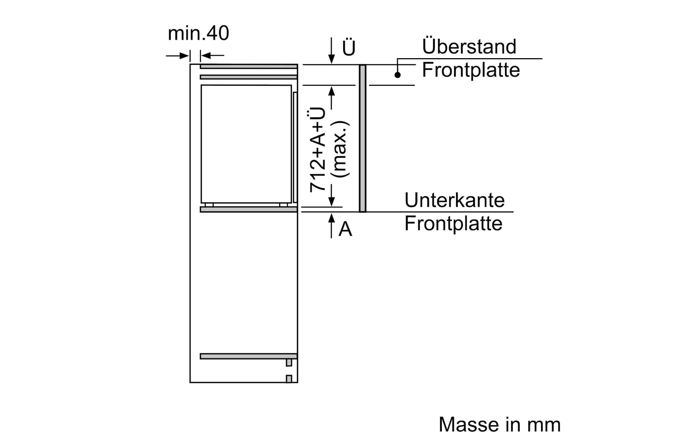 BOSCH Einbaugefrierschrank »GIV11ADE«, 71 cm hoch, 56 cm breit