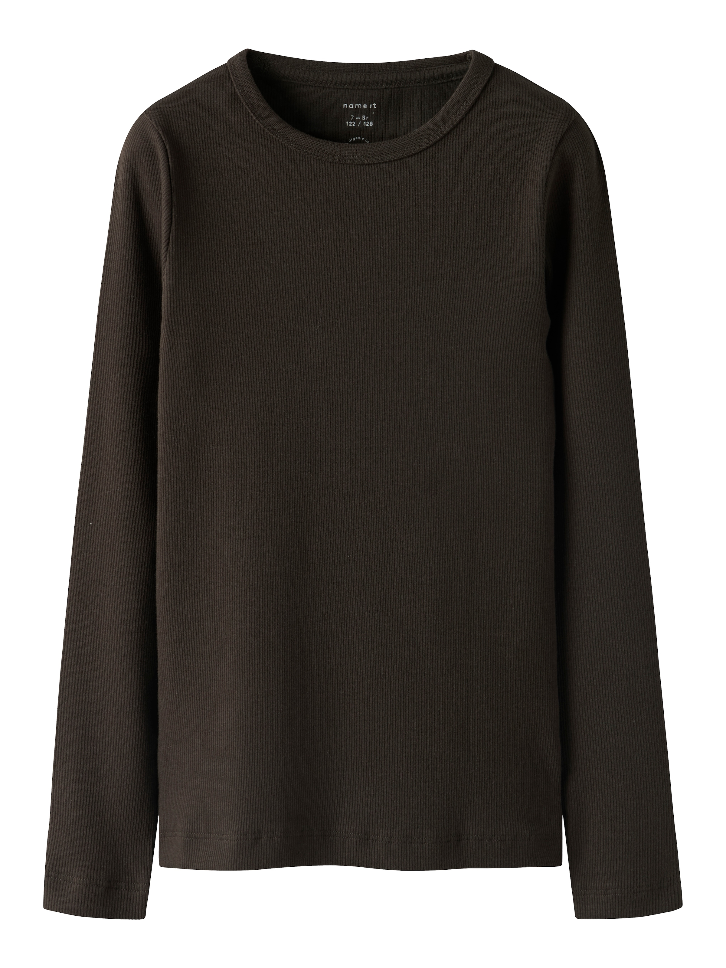 Name It Langarmshirt »NKFNAKAL LS TOP NOOS«, in Basic-Form und leicht gerippter Qualität