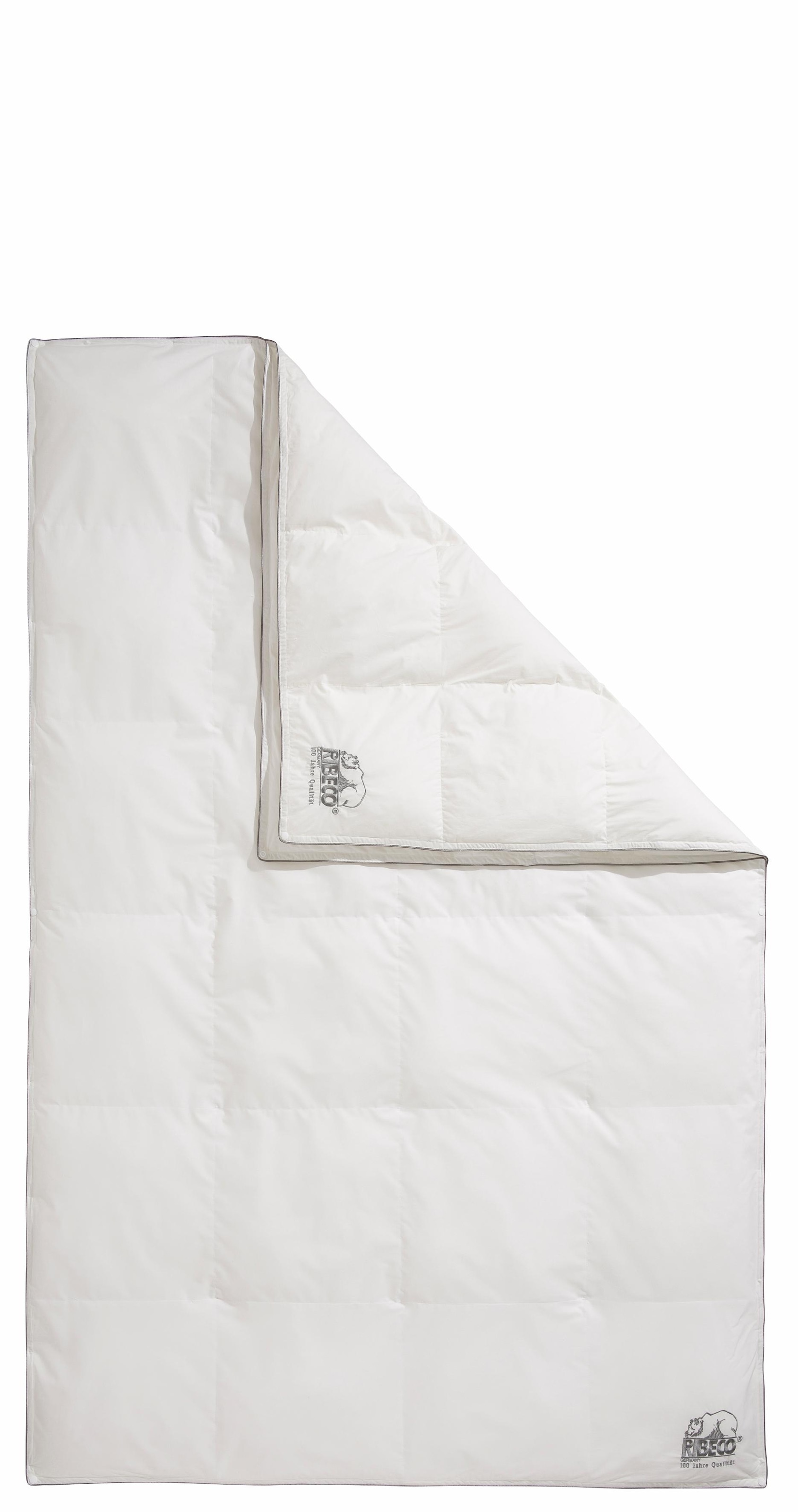 RIBECO Couette en fibres synthétiques »Marie« ultra-chaud Füllung microfibre Bezug Coton 1 cuis tlg. couette 135x200 cm et autres tailles.