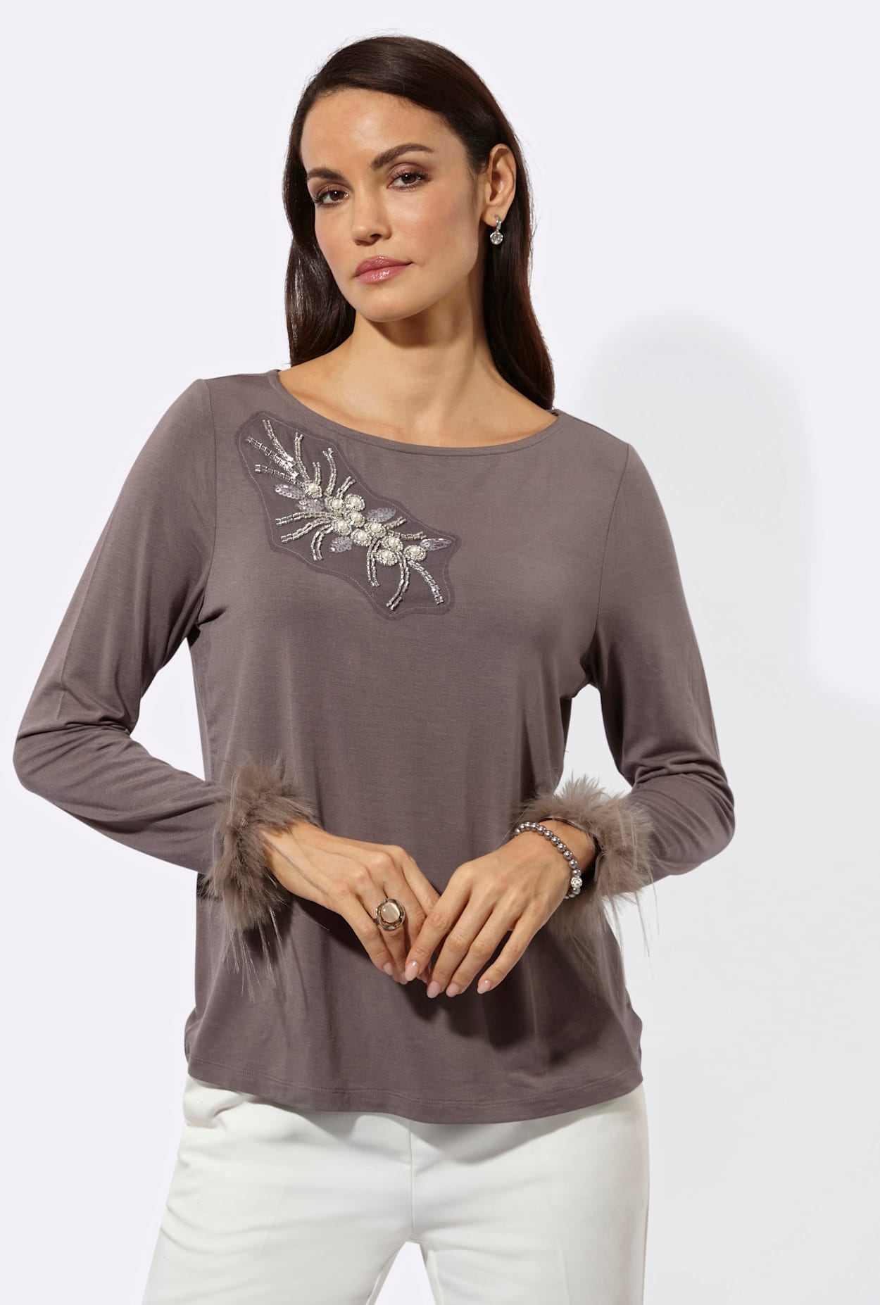 creation L T-shirt à manches longues »Modal-Shirt« 1