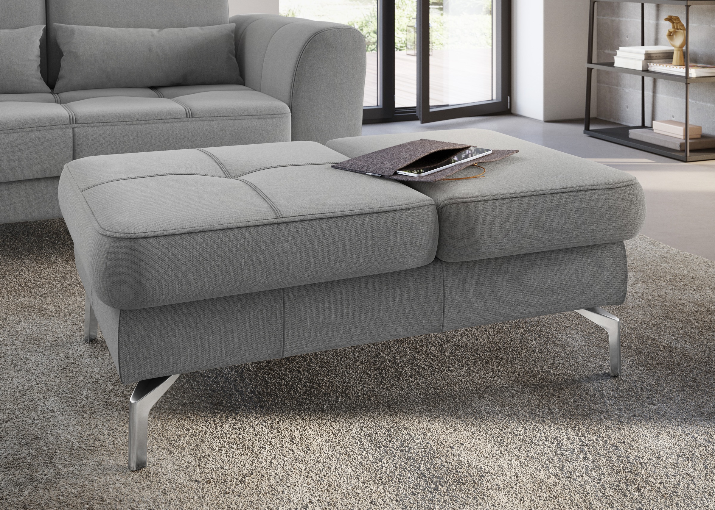 Image of sit&more Hocker »Bendigo V«, mit Klappfunktion, Bodenfreiheit 15 cm, wahlweise in 2 unterschiedlichen Fussfarben bei Ackermann Versand Schweiz