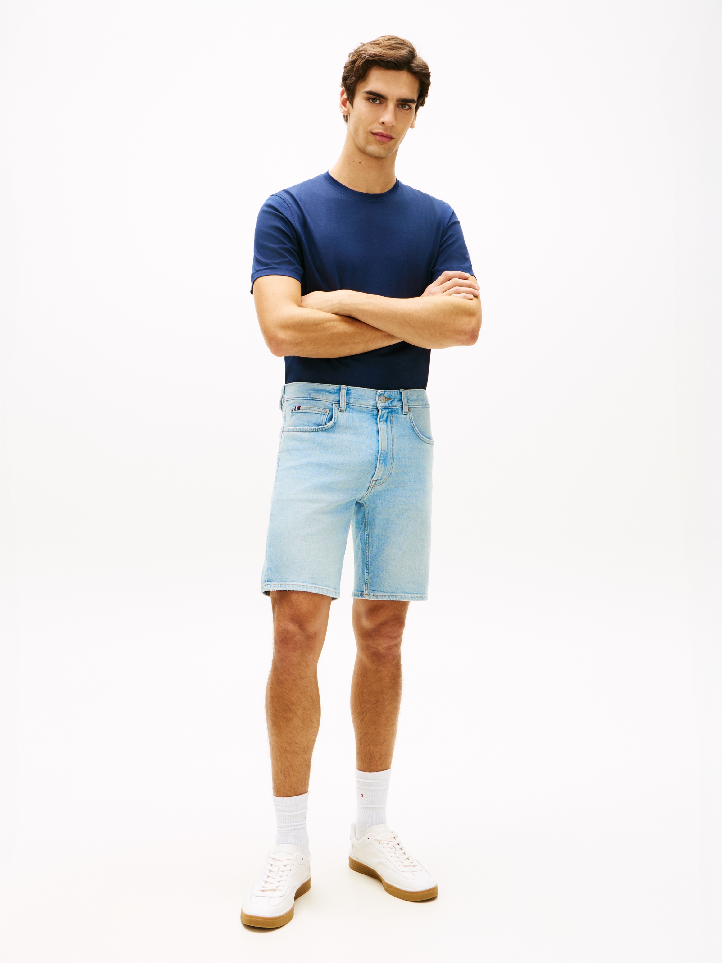 Tommy Hilfiger Short en jean »DENTON« Coupe droite avec effet délavé