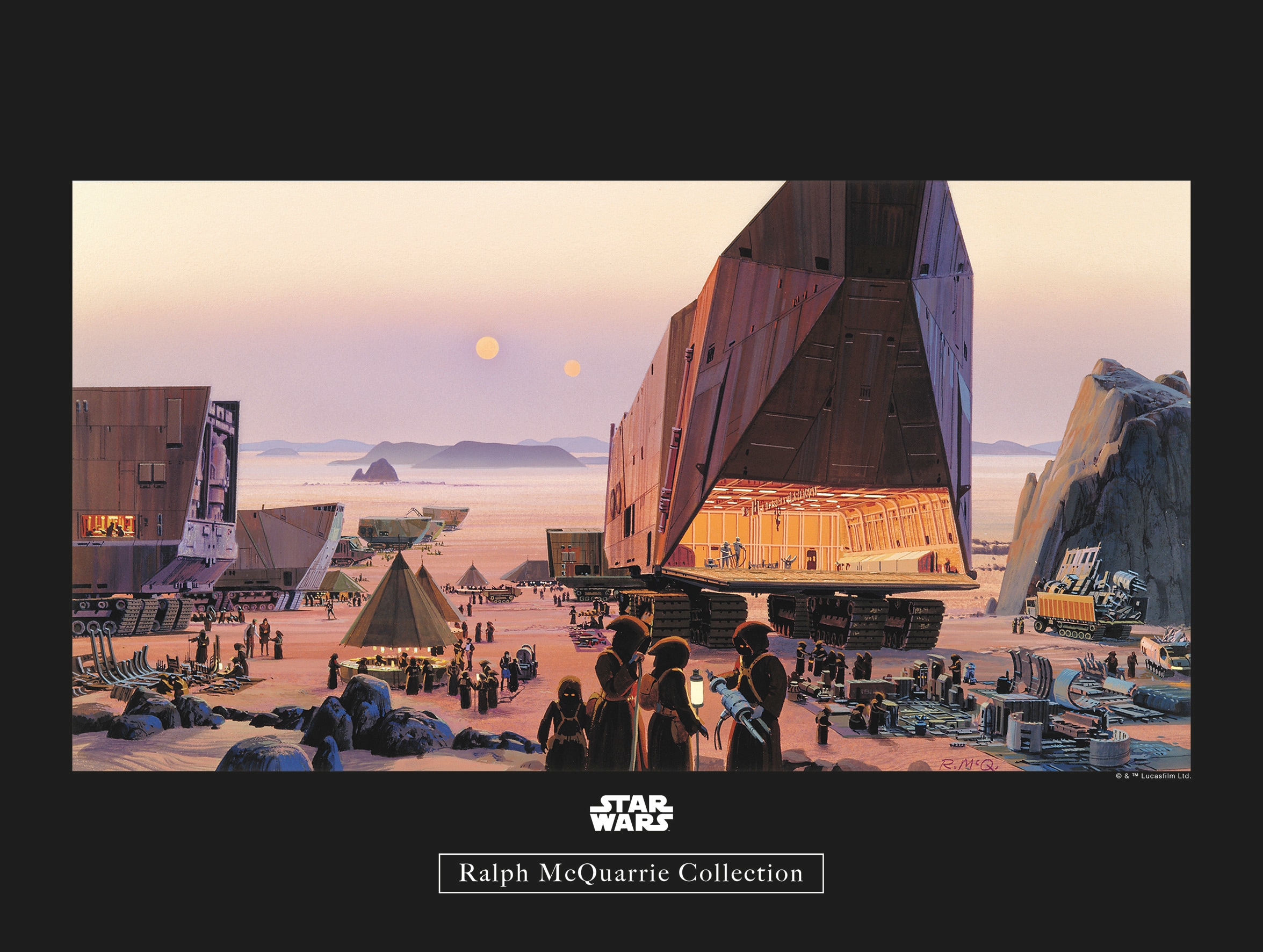 Image of Komar Bild "Star Wars Classic RMQ Java Market" Star Wars 1 Stk. tlg. Wandbild zur Dekoration im Kinderzimmer - ohne Rahmen