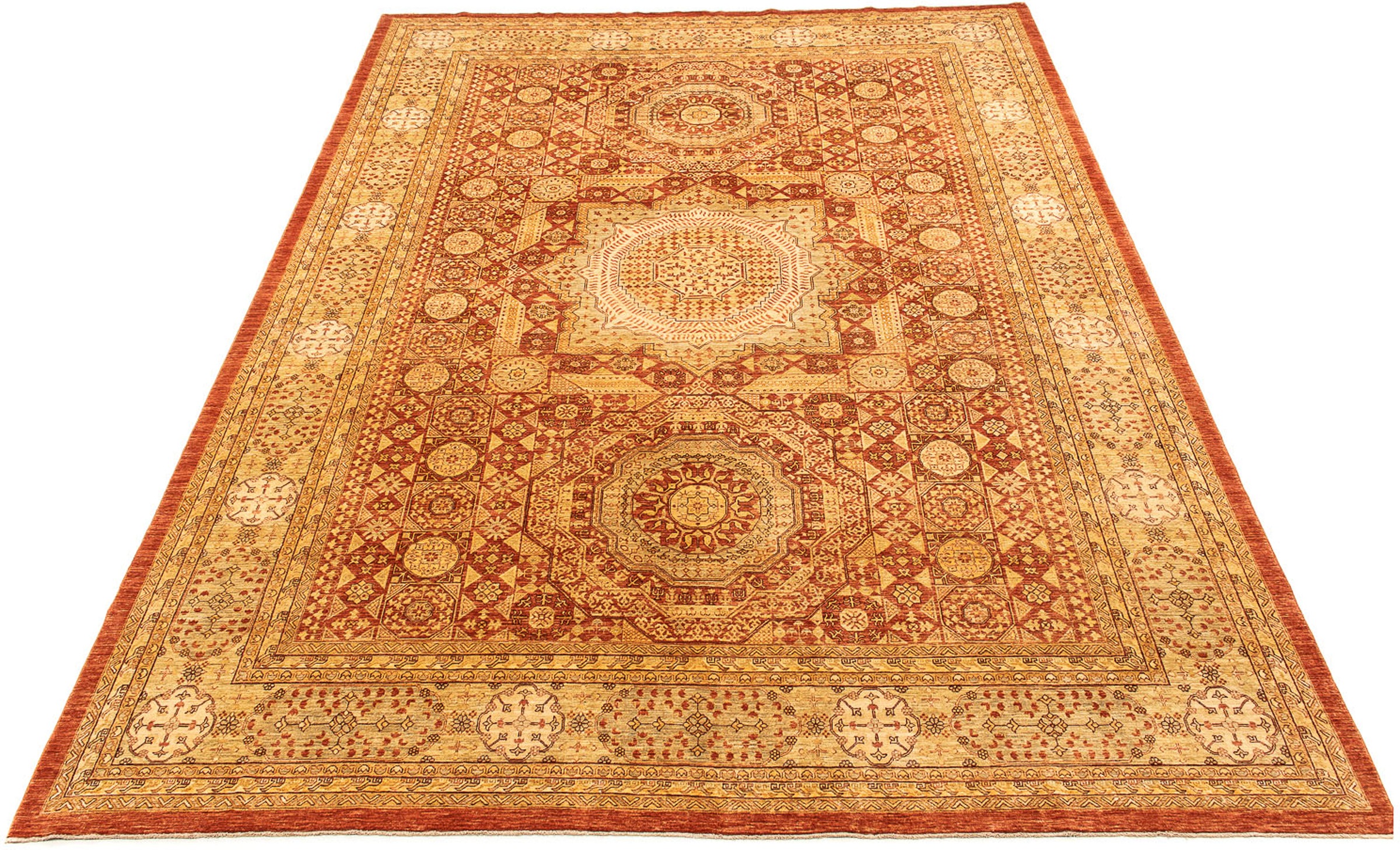 Image of morgenland Orientteppich »Ziegler - 416 x 311 cm - rost«, rechteckig, 6 mm Höhe, Wohnzimmer, Handgeknüpft, Einzelstück mit Zertifikat bei Ackermann Versand Schweiz