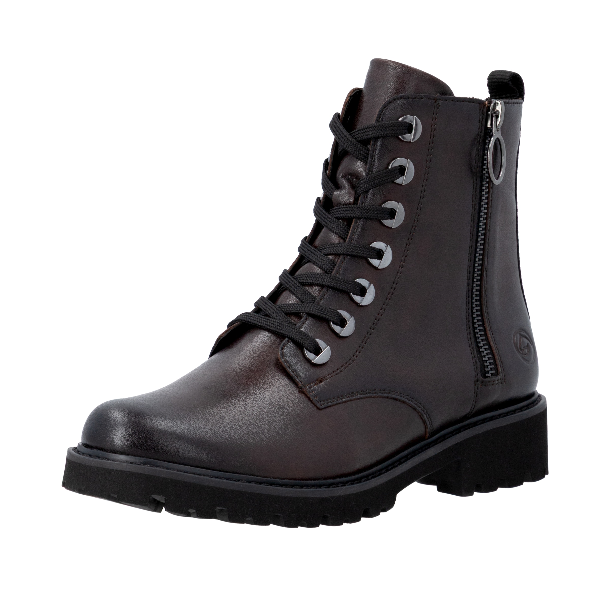 Remonte Bottes à lacets  talon bloc, bottines, boots à lacets, look usé à la mode