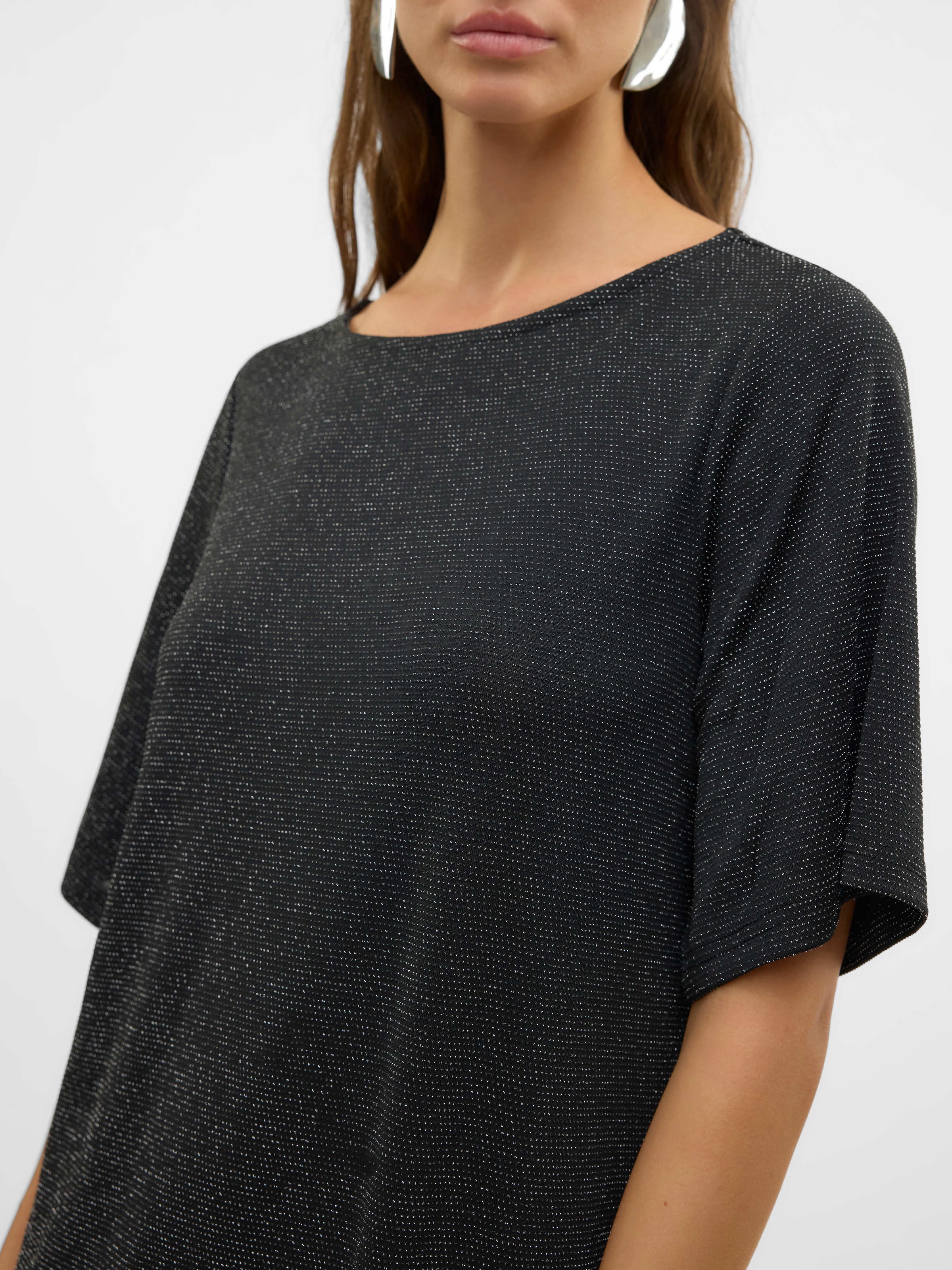 Vero Moda Midikleid »VMKANVA 2/4 TEE DRESS JRS GA«, Sommerkleid, mit Glitzer