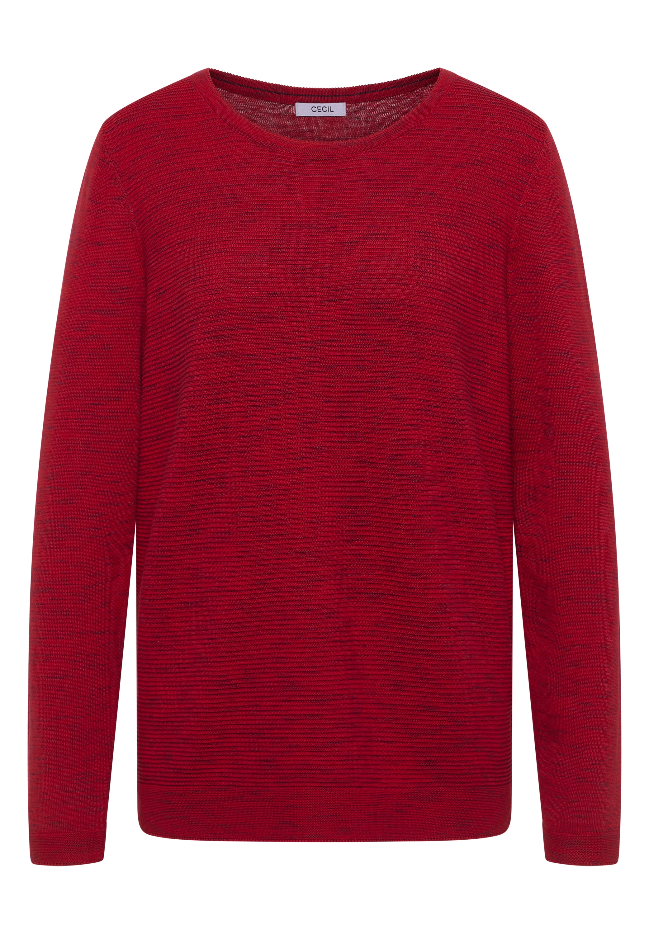 Cecil Rundhalspullover mit Struktur