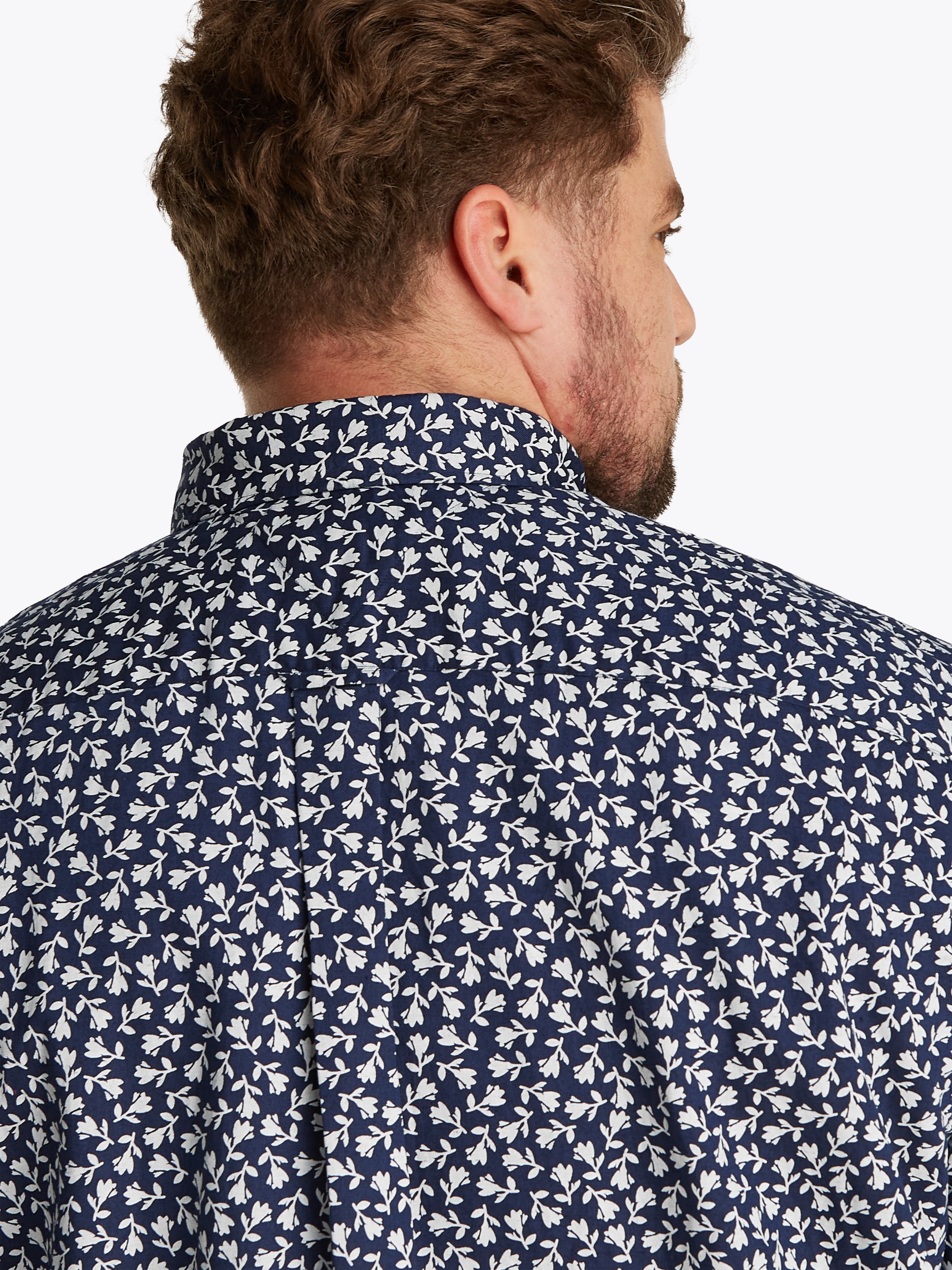 Tommy Hilfiger Big & Tall Kurzarmhemd »BT-LINEN BLEND MPRINT«, mit Allover-Print, Grosse Grössen