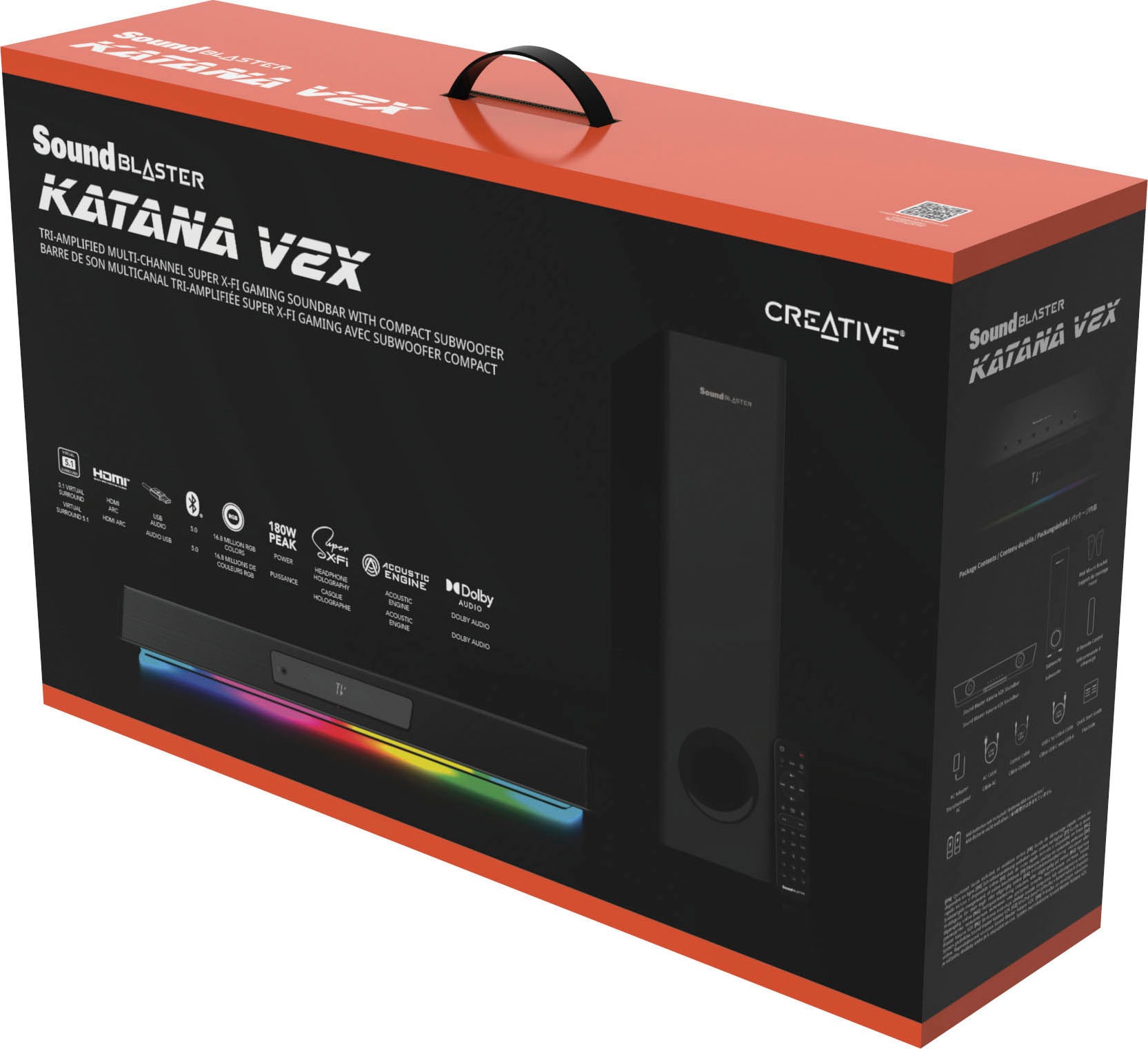 Creative Soundbar »Sound Blaster Katana V2X«, Bluetooth