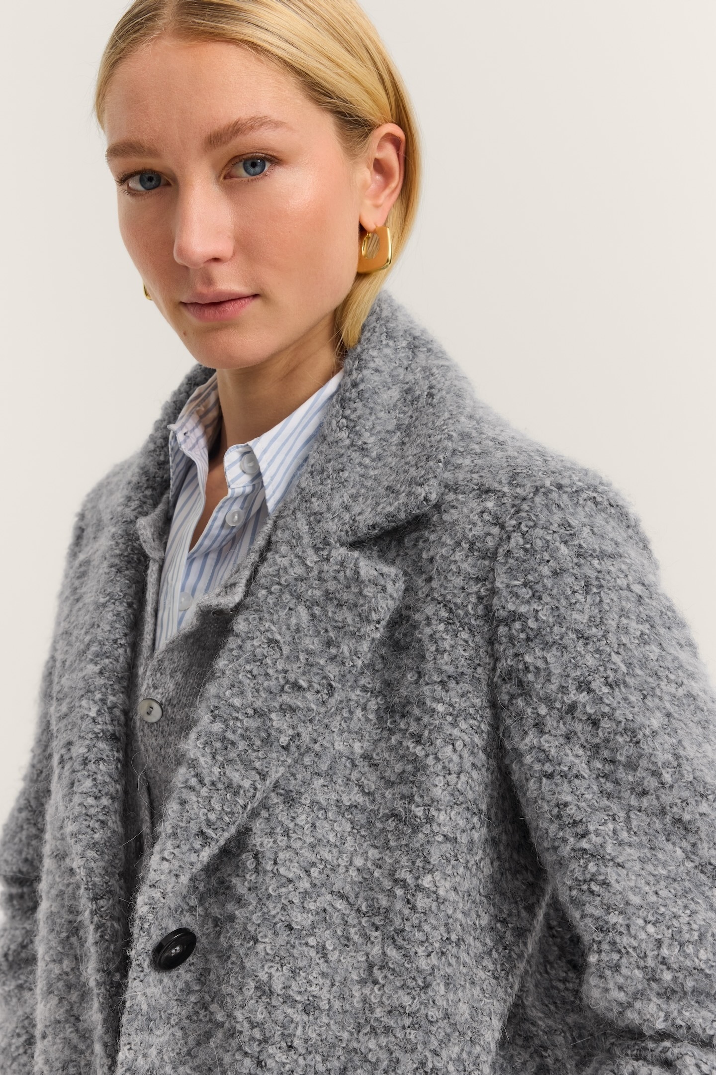 bugatti Manteau court »Comfort Fit« mit Flexcity Stretch in Boucléqualität