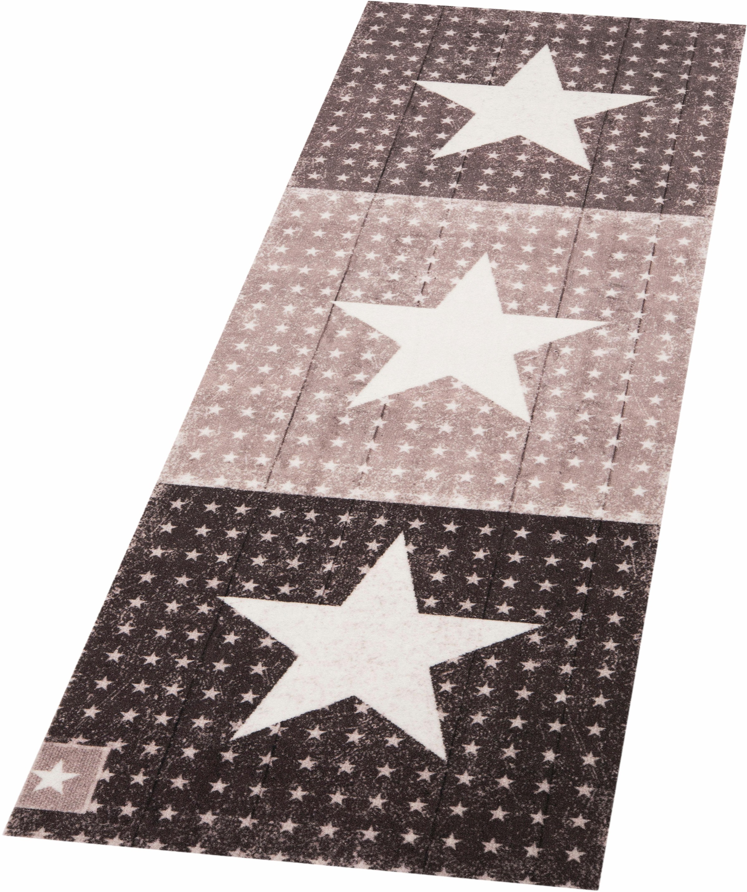 Image of Zala Living Läufer »Star Boulevard«, rechteckig, 5 mm Höhe, In/-und Outdoor geeignet, Sternen Motiv, Läufer, Küche, Garten, Terrasse, Robust, Pflegeleicht, Waschbar, Rutschhemmend bei Ackermann Versand Schweiz