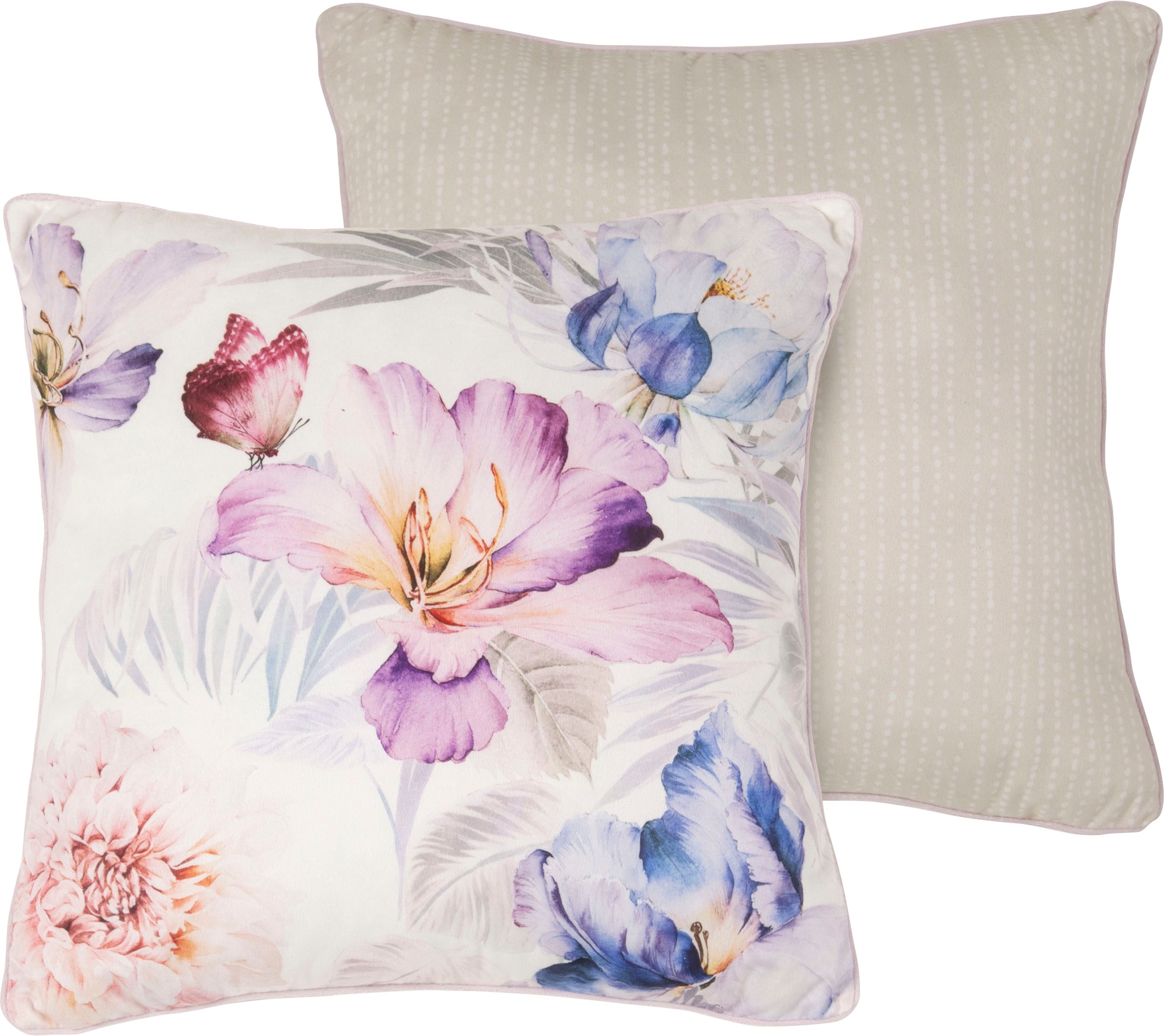 Image of Descanso Dekokissen »Caen«, (1 St., 1 48x48 cm Dekokissen - Mit biese), mit Biese bei Ackermann Versand Schweiz