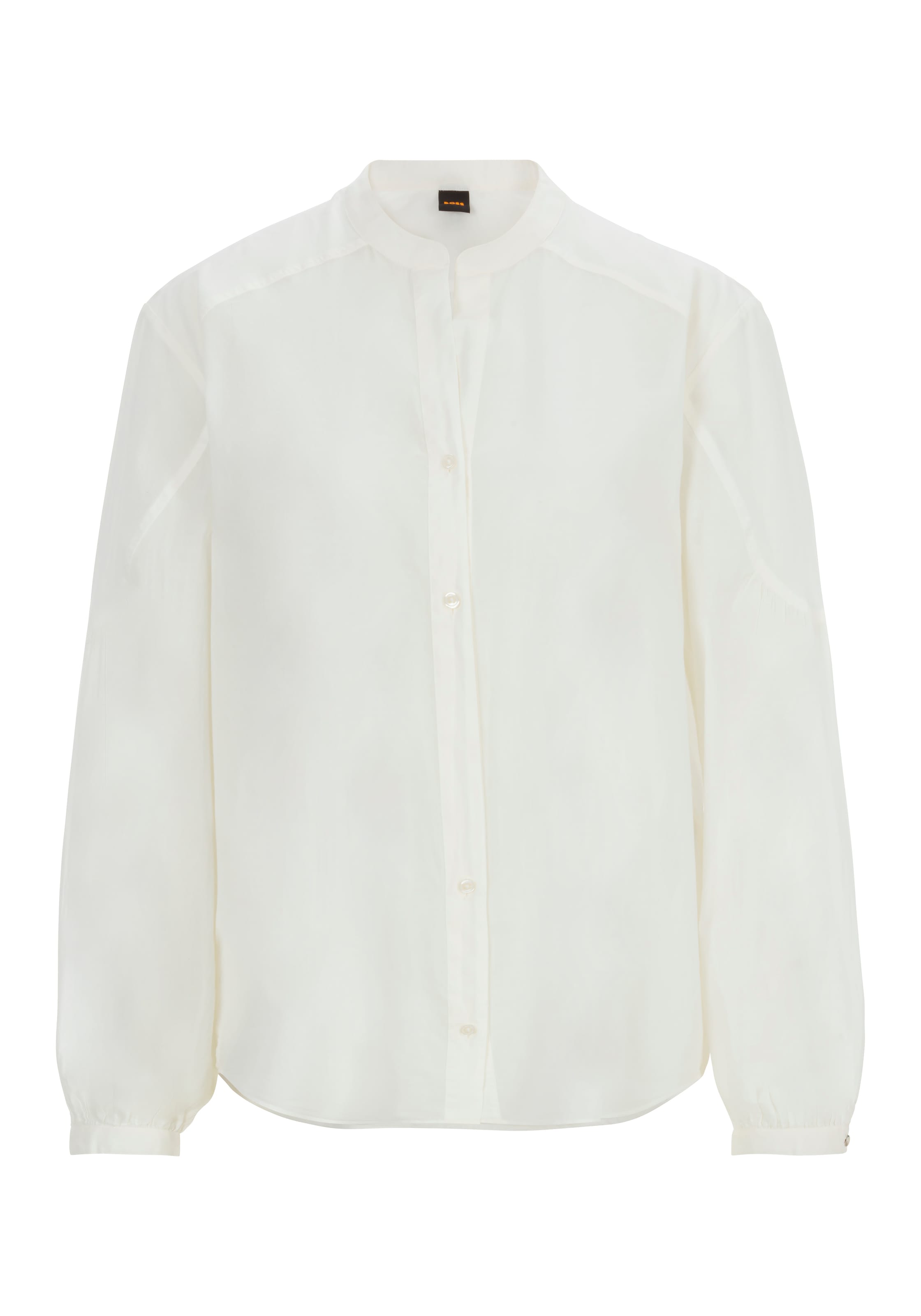 Image of BOSS ORANGE Klassische Bluse "Berday Premium Damenmode" mit Ballonärmeln