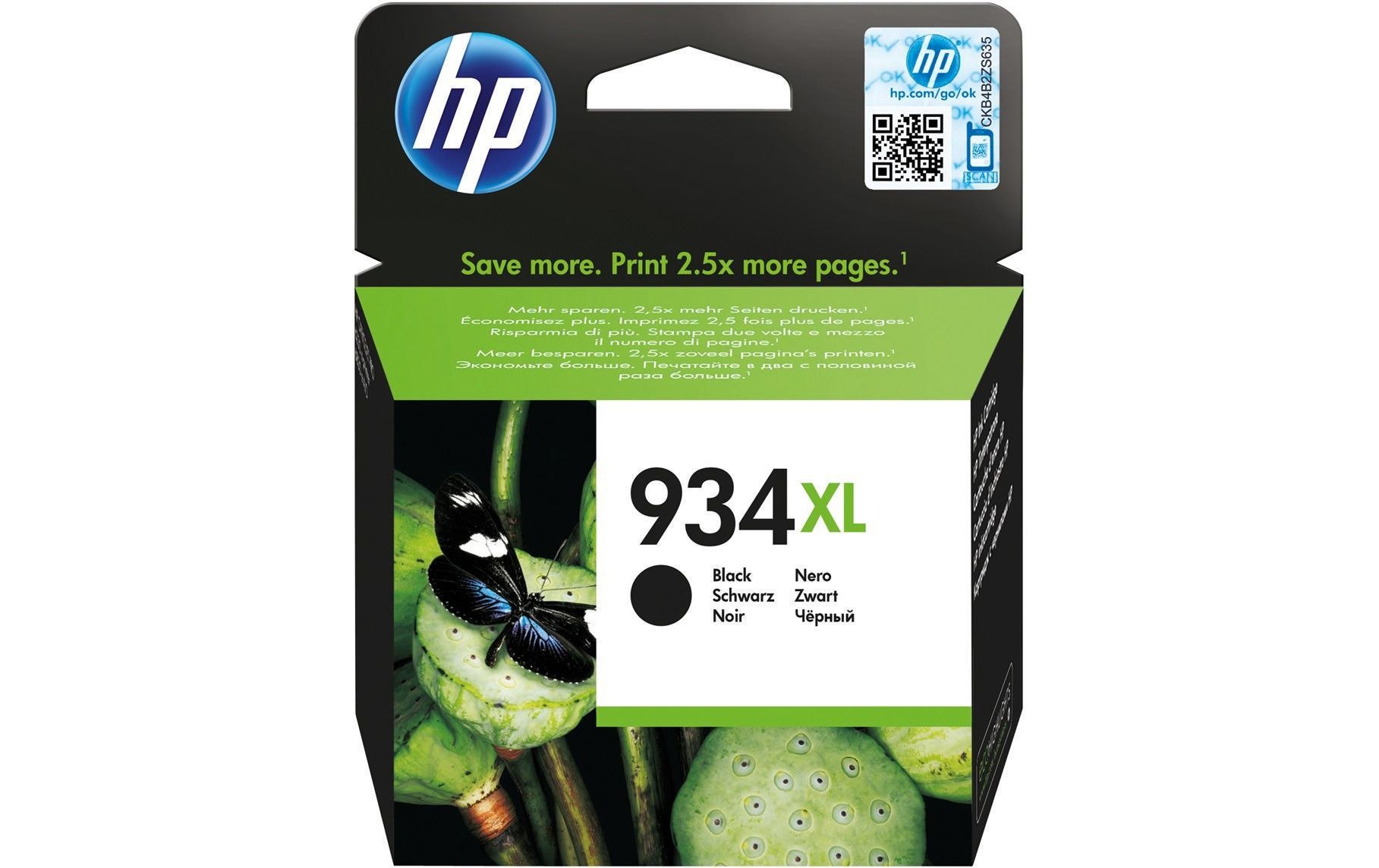 Image of HP Tintenpatrone "Nr. 934XL (C2P23AE) Black"