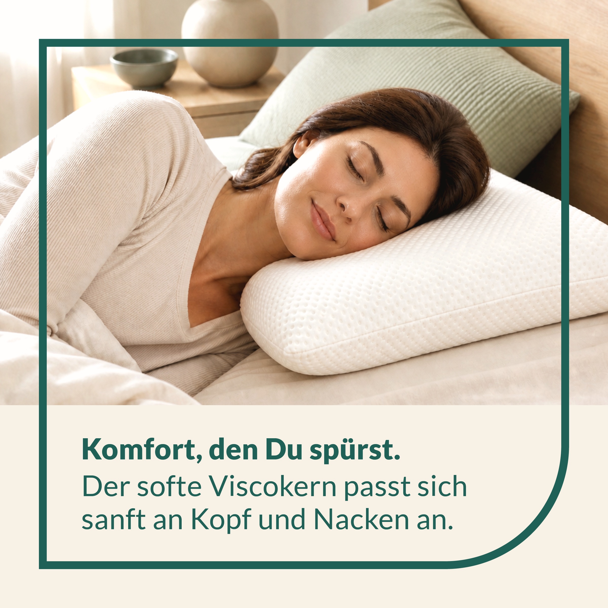 fan Nackenstützkissen »Soja Dream« Füllung: Viscoschaum 1 Stk. tlg. mit einer Höhe von ca 10 cm
