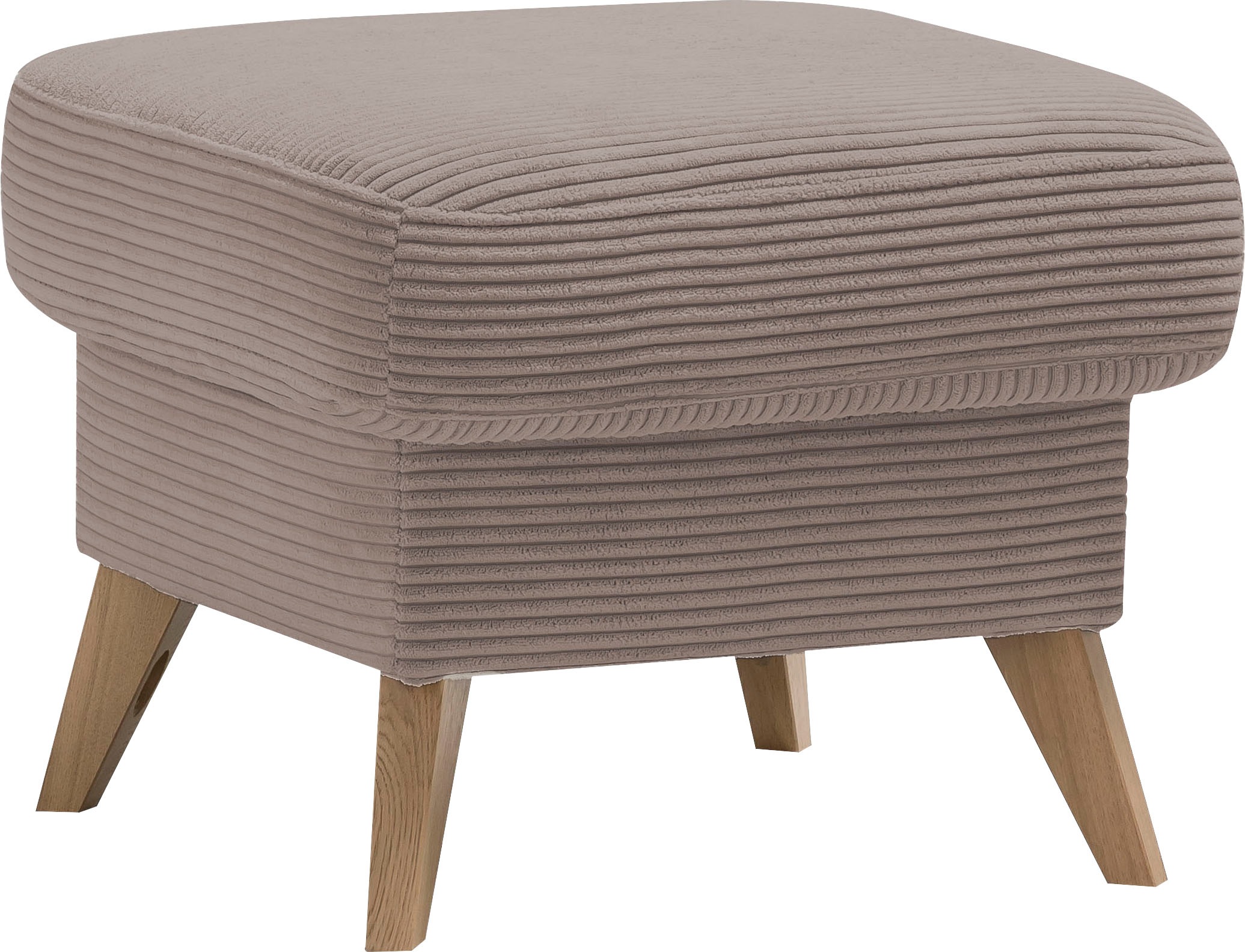 Image of exxpo - sofa fashion Hocker "Samso, kompakte und bequeme Sitzgelegenheit in aktuellem Cord Bezug"