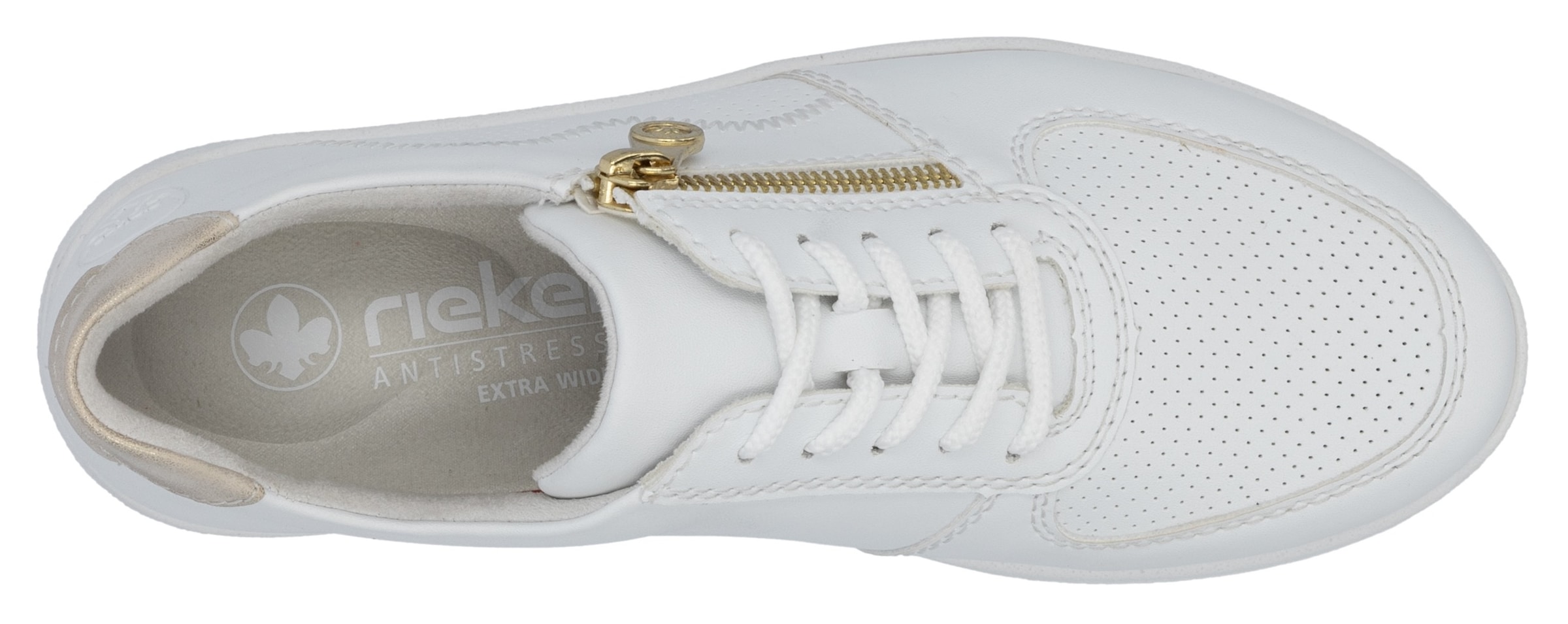 Rieker Baskets à plateforme  , Halbschuh, Schnürschuh, Freizeitsneaker mit Reissverschluss