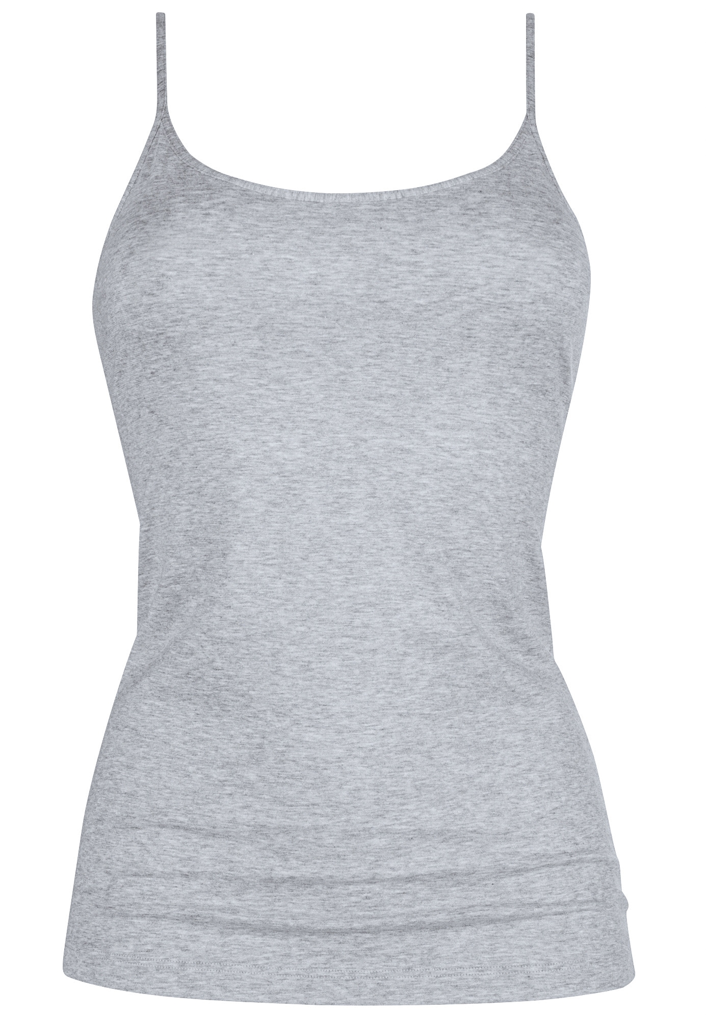 Mey Top à bretelles spaghetti »Cotton Pure« col rond bas, respirant, mélange coton, jersey simple