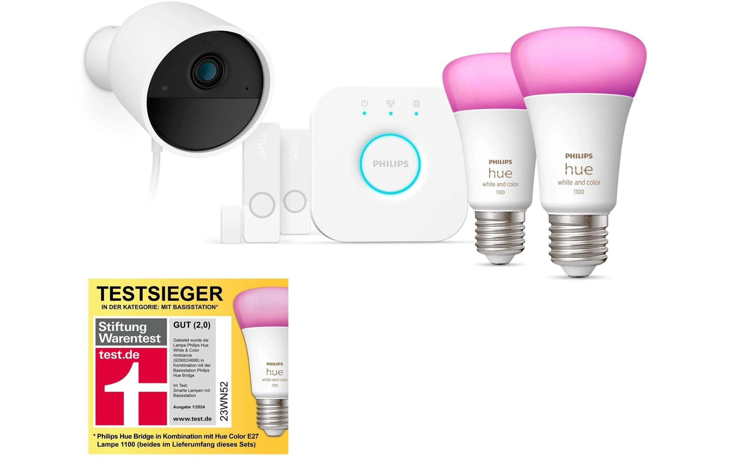 Philips Hue Überwachungskamera »Bundle«, Aussenbereich-Innenbereich, (Set)
