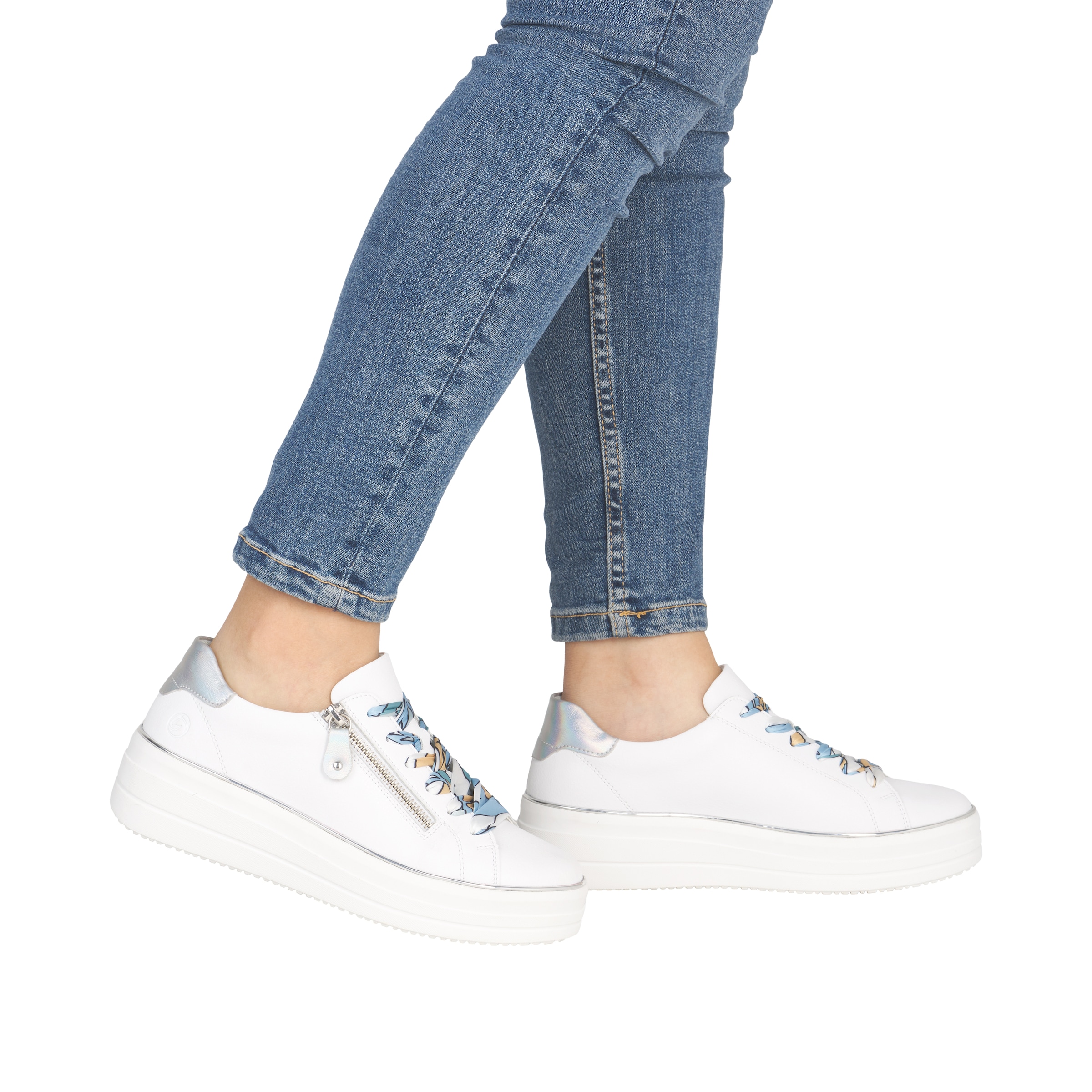 Remonte Baskets à plateforme  chaussure de loisir, chaussure basse, à lacets avec semelle intérieure amovible
