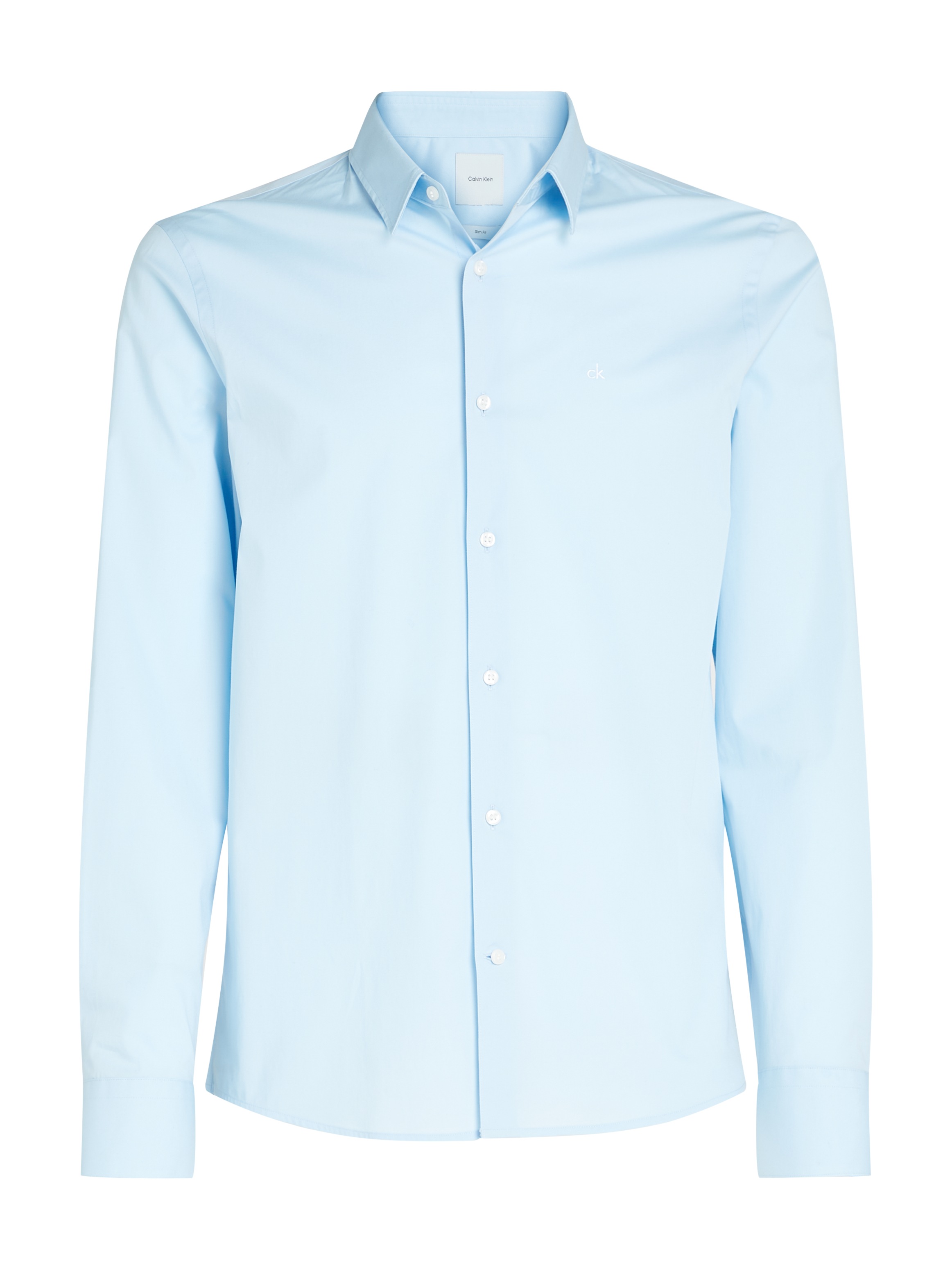 Calvin Klein Businesshemd »STRETCH POPLIN SLIM SHIRT«, mit Calvin Klein Logo auf der Brust