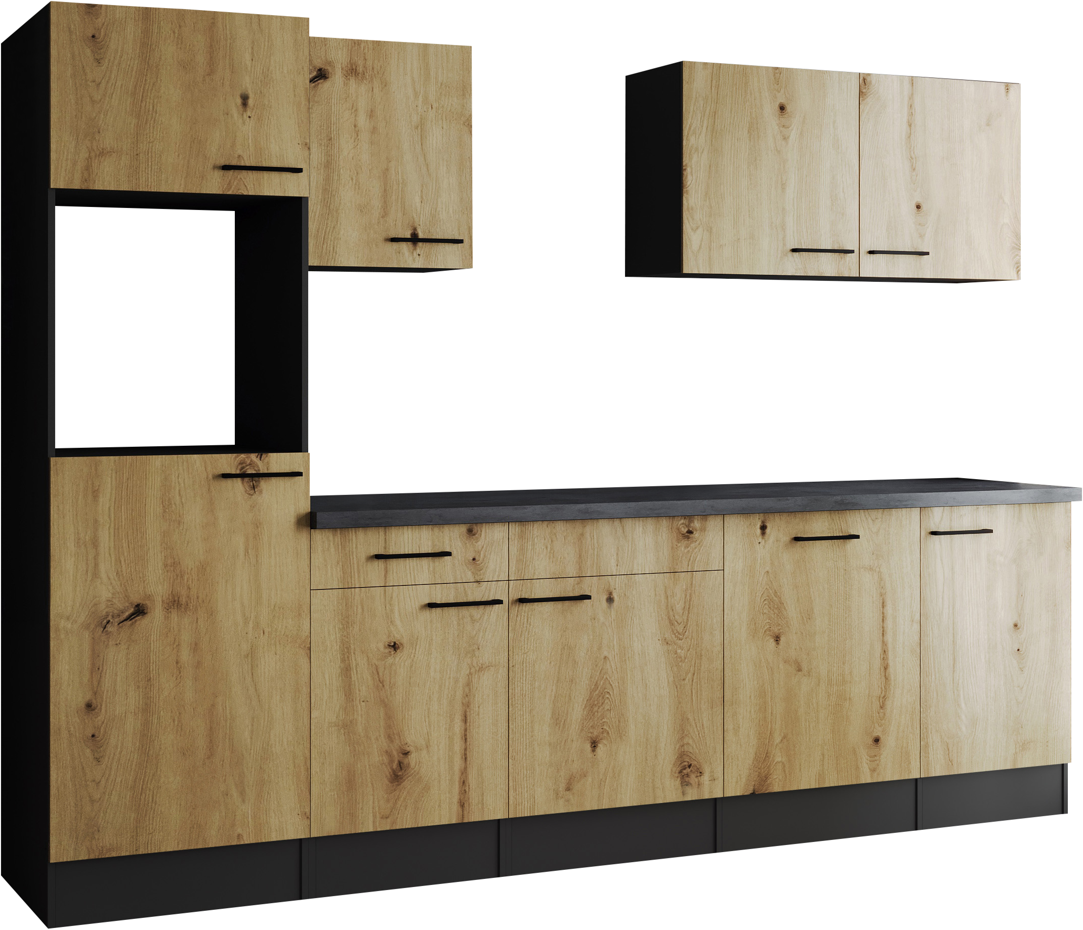 RESPEKTA Kitchenette »Oliver« largeur 280 cm, hauteur de travail 90 cm, configuration exclusive pour OTTO