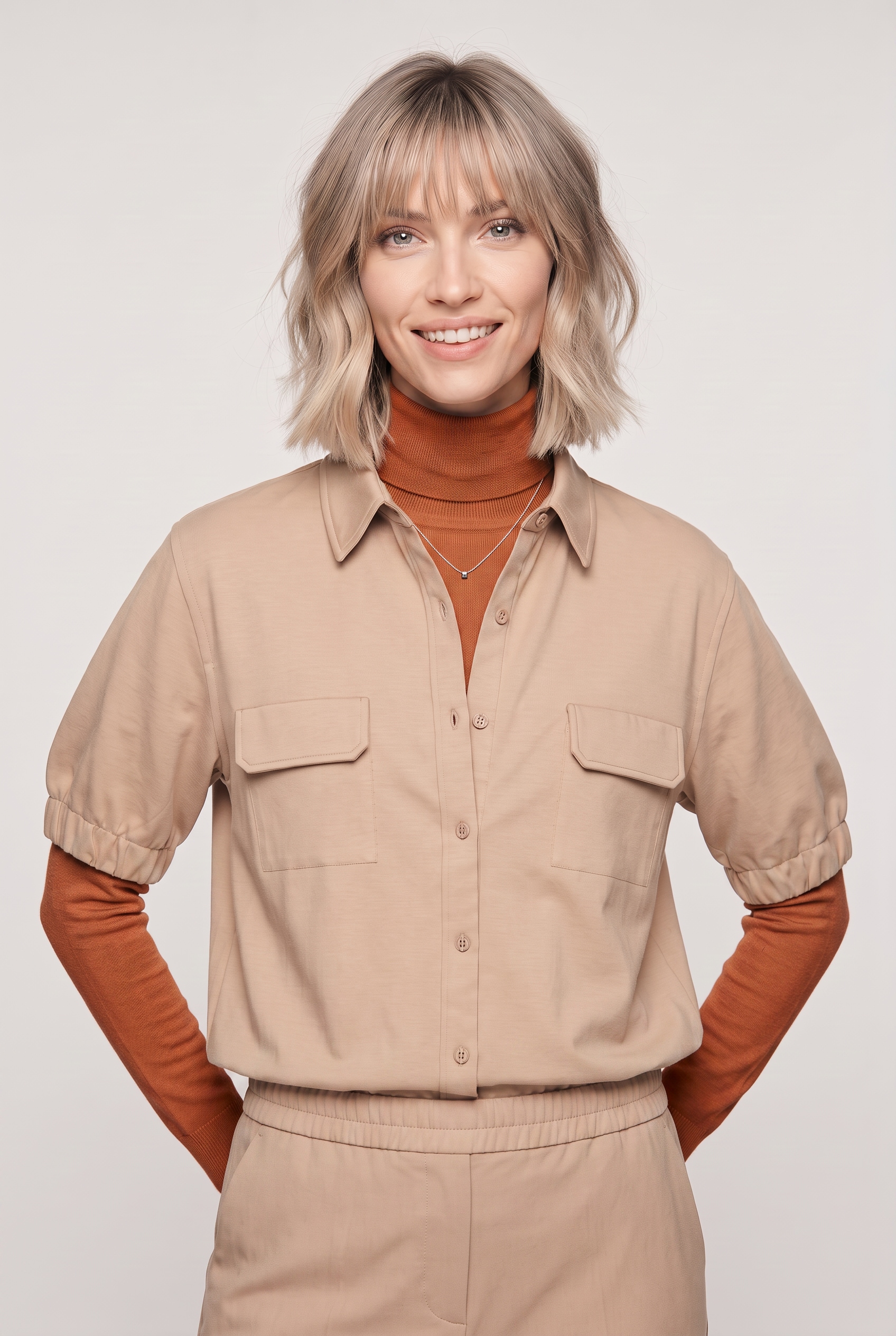 Image of JOOP Kurzarmbluse "Biddy" mit elastischen Bündchen