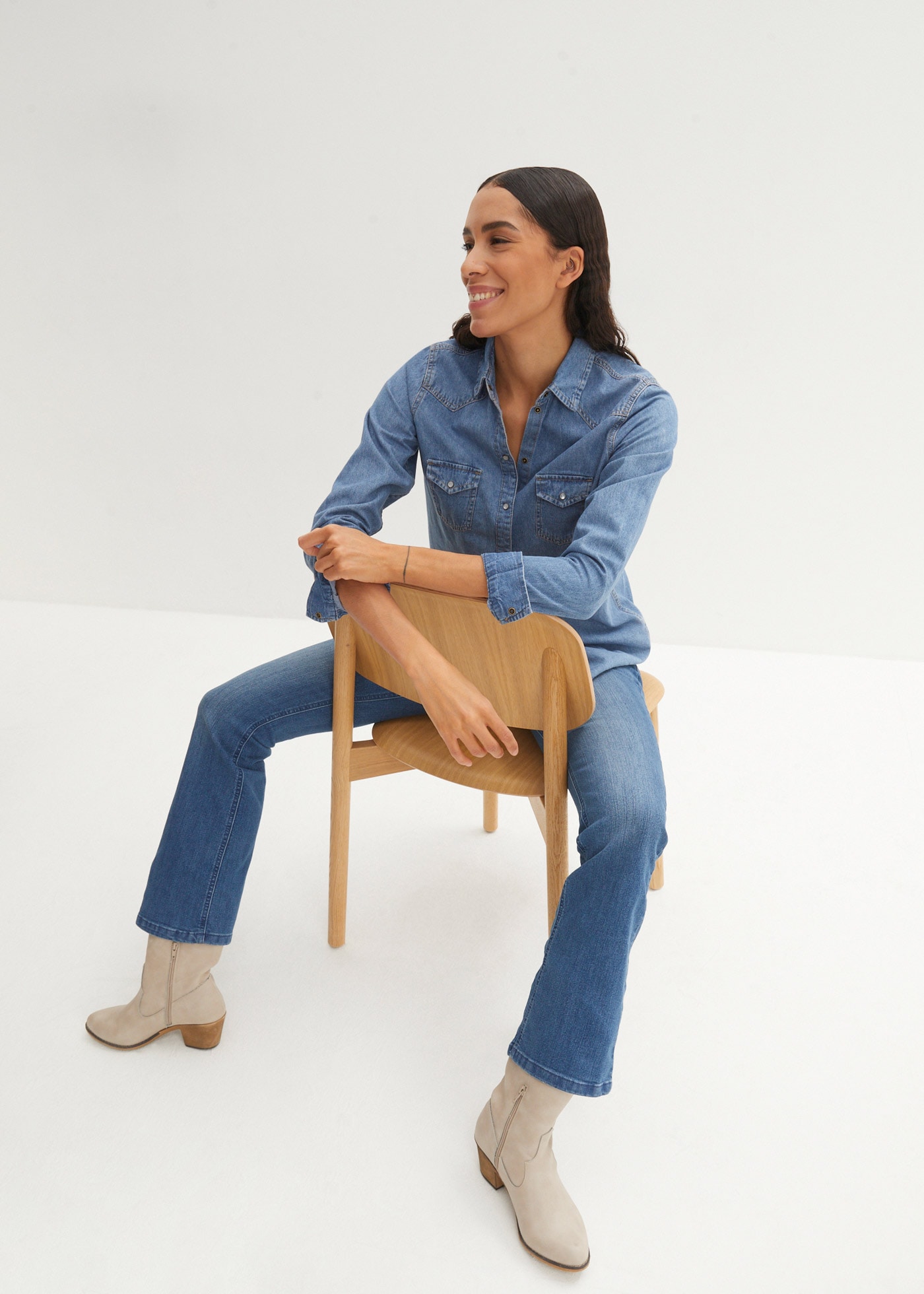 bonprix Chemise en jean