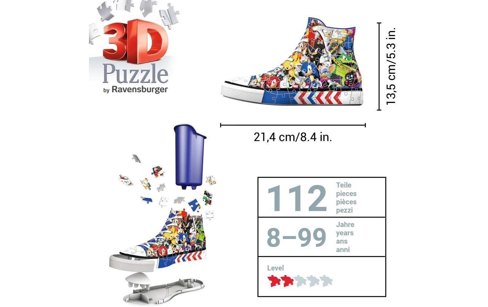 Ravensburger 3D-Puzzle »Sneaker Sonic the Hedgehog«