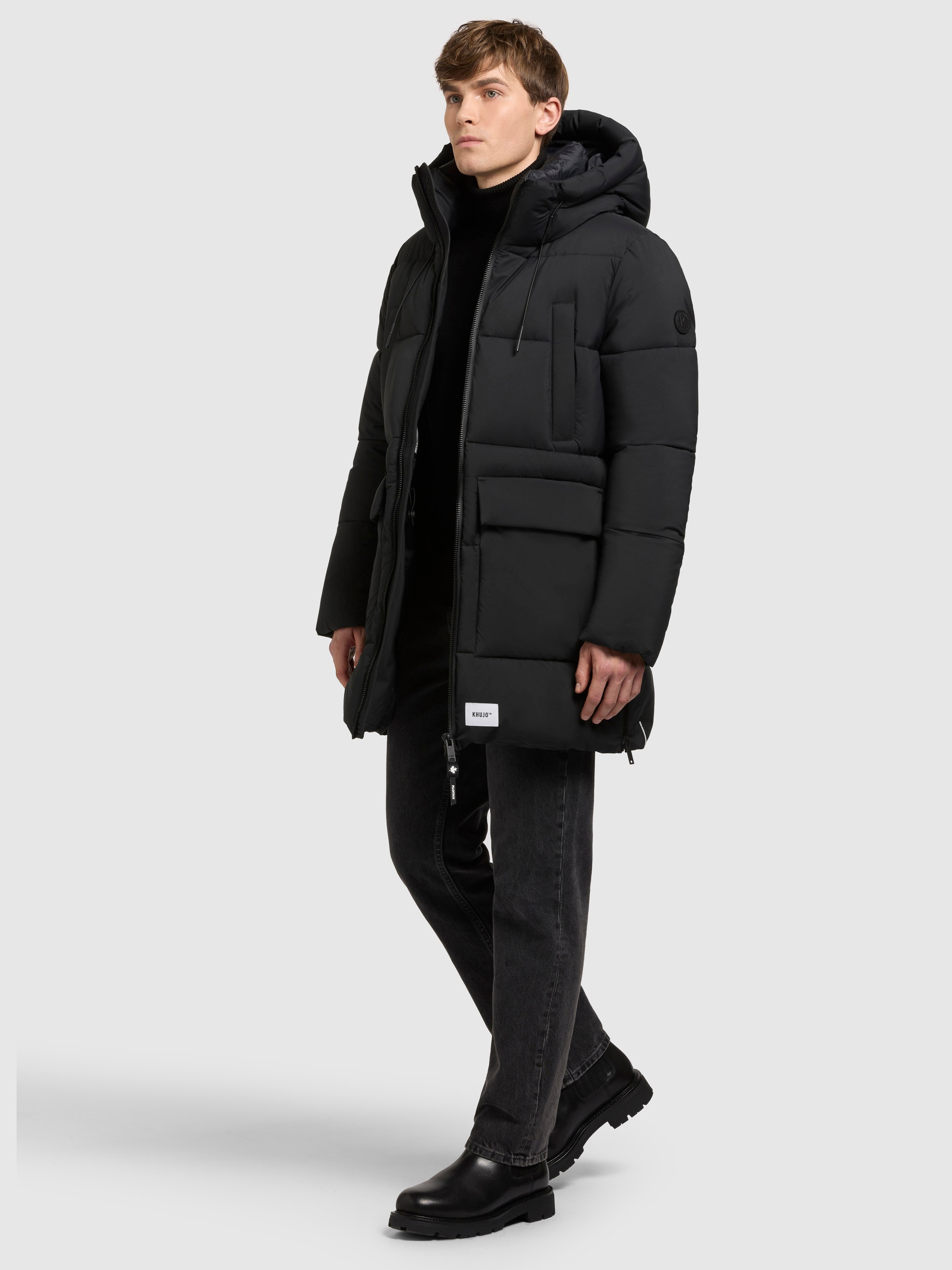 khujo Steppjacke »WELM MATT«, mit Kapuze