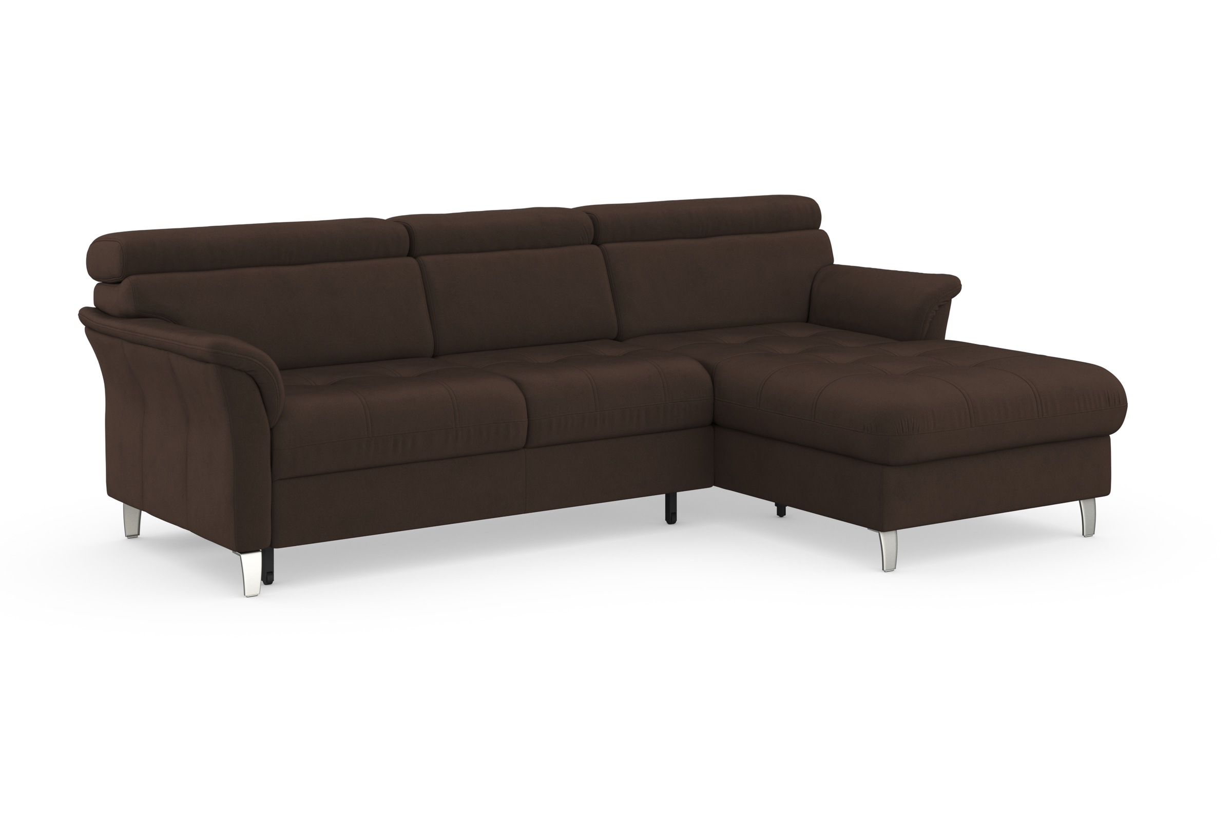sit&more Ecksofa »Marano L-Form«, inklusive Kopfteilverstellung, wahlweise mit Bettfunktion, Bettkasten