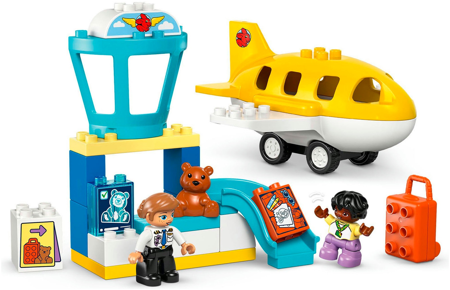 LEGO® Konstruktionsspielsteine »Erster Besuch im Flughafen (10443), LEGO DUPLO Town« Made in Europe