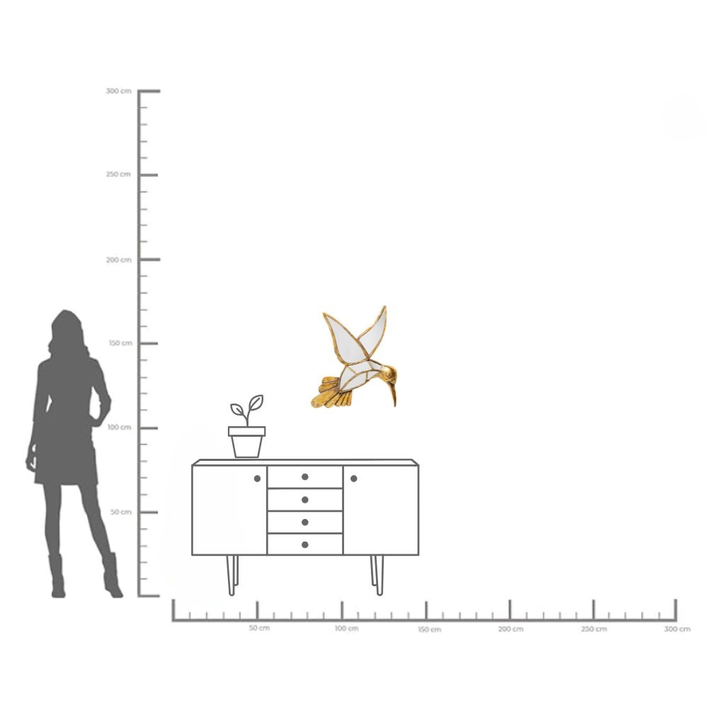 Kare Design Wanddekoobjekt »Wandschmuck Hummingbird Mirror 60cm«