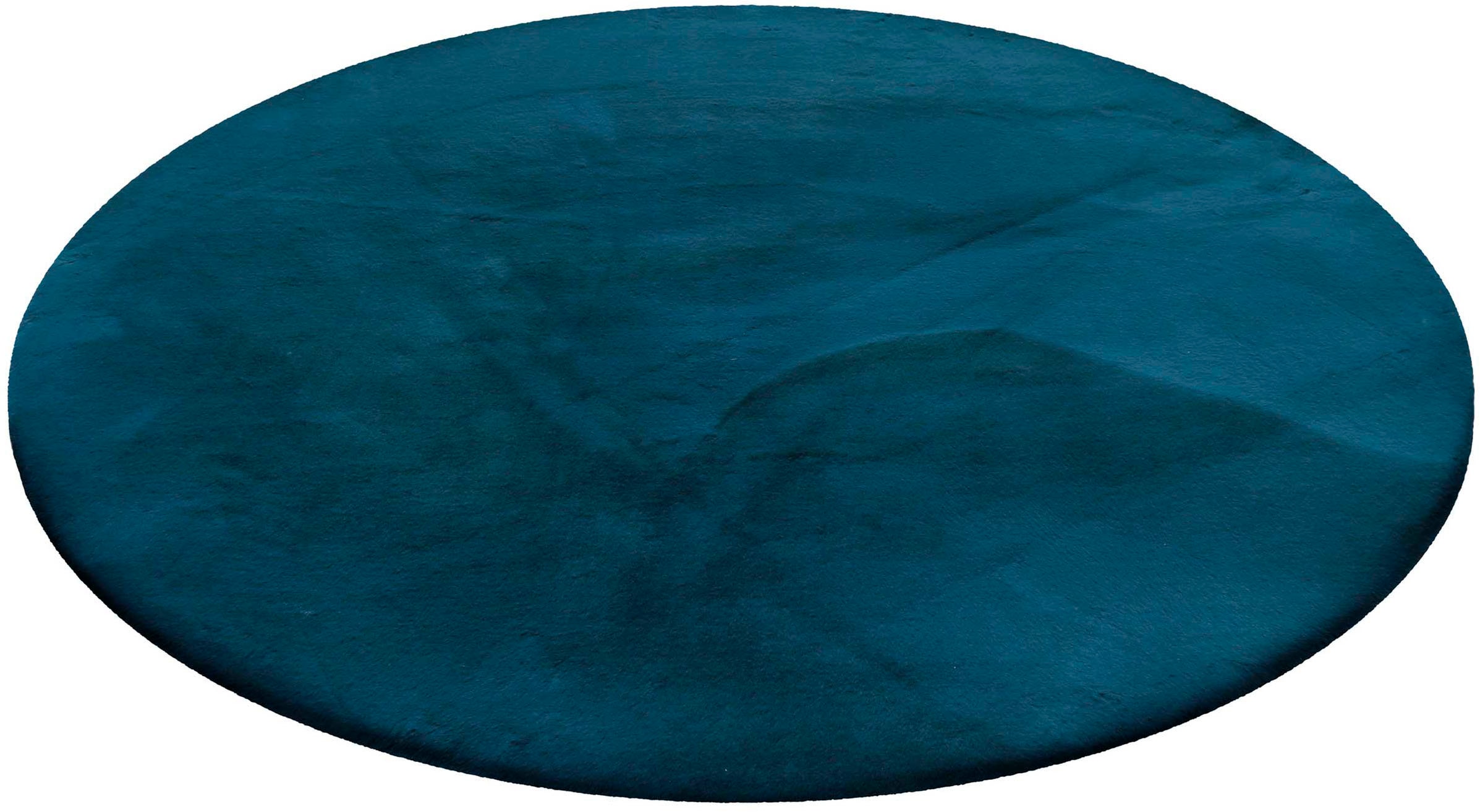 Esprit Tapis à poils longs »Alice  ESP-4377  Kunstfell« Rond 25 mm Höhe Kaninchenfell-Haptik, besonders weich und dicht, für alle Räume