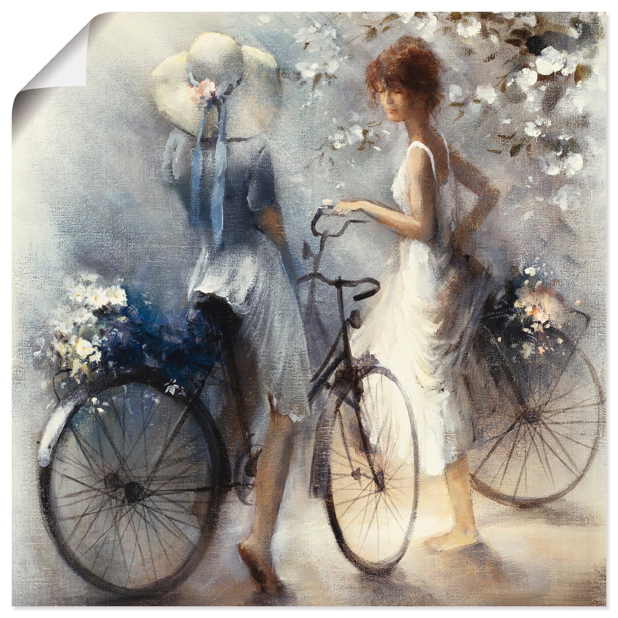 Image of Artland Wandbild "Frühling III" Frau 1 Stk. tlg. als Leinwandbild, Poster in verschied. Grössen