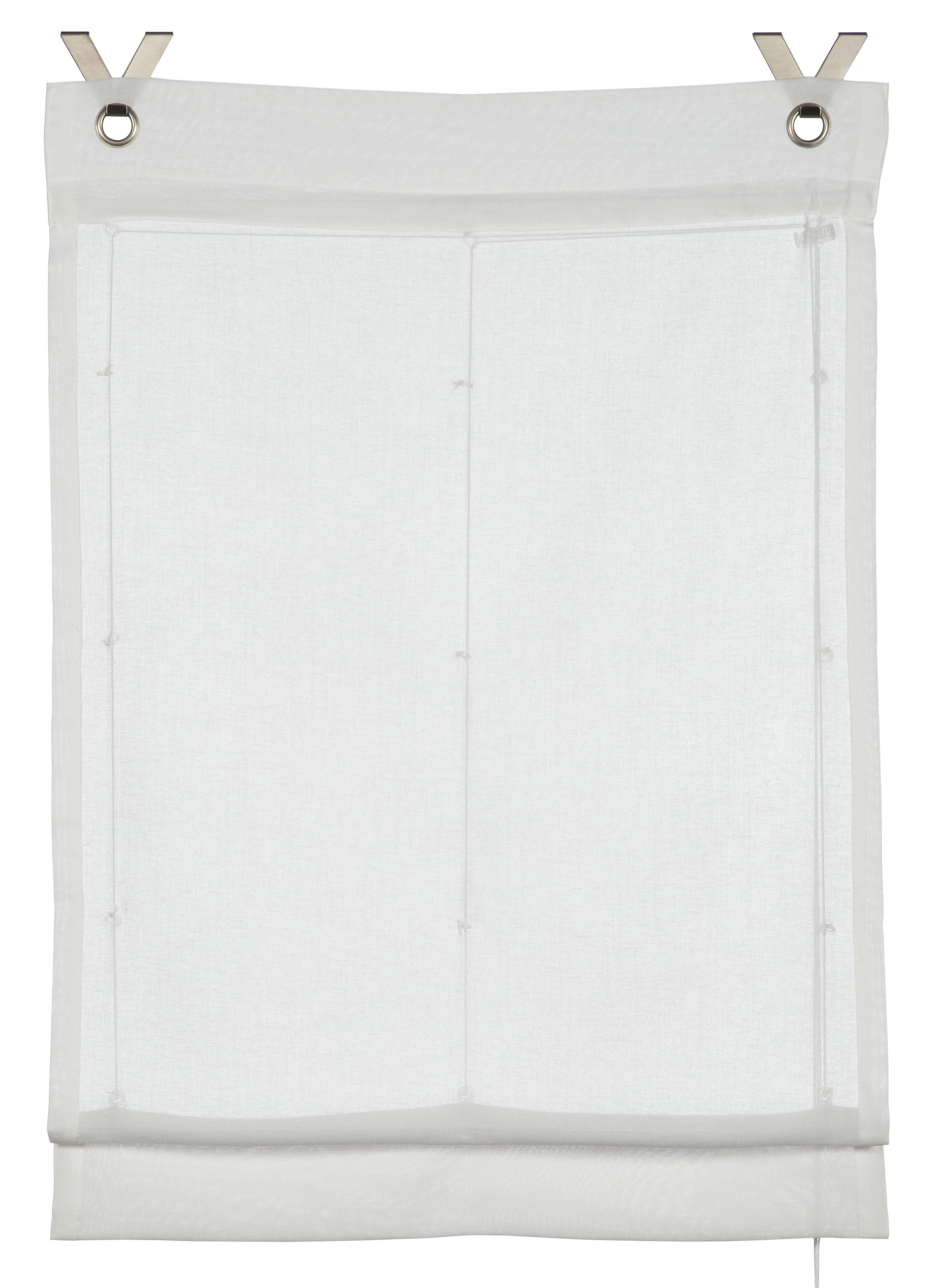 GARDINIA Raffrollo »GRS Zen Silence« mit Hakenaufhängung ohne Bohren Stoff aus 50 % recyceltes Polyester