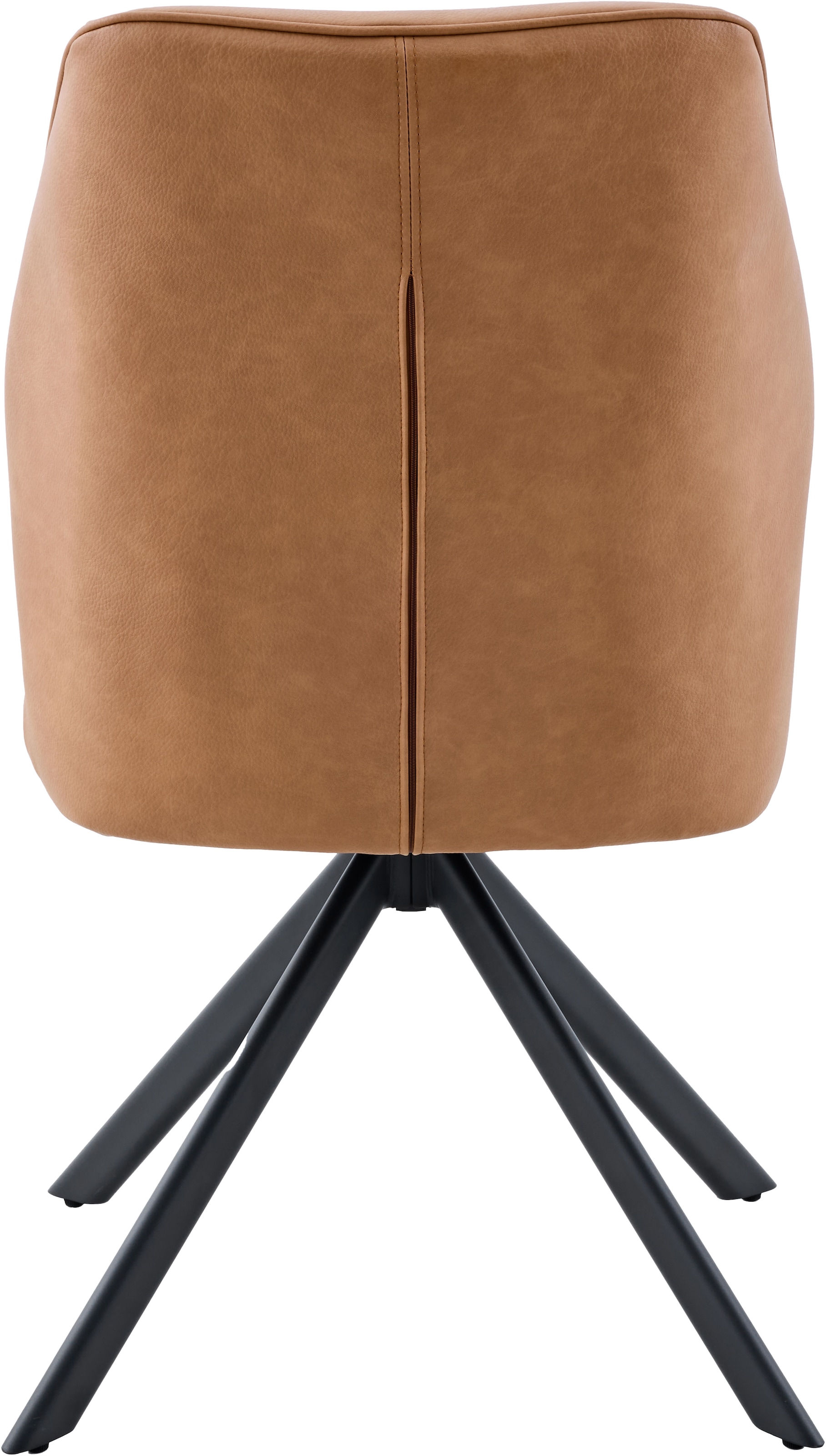 HELA Chaise à 4 pieds »PRIZZI« (Ensemble) 1 cuis4-Fuss, 360° drehbar, Gestell oval, gepolstert, Lederoptik