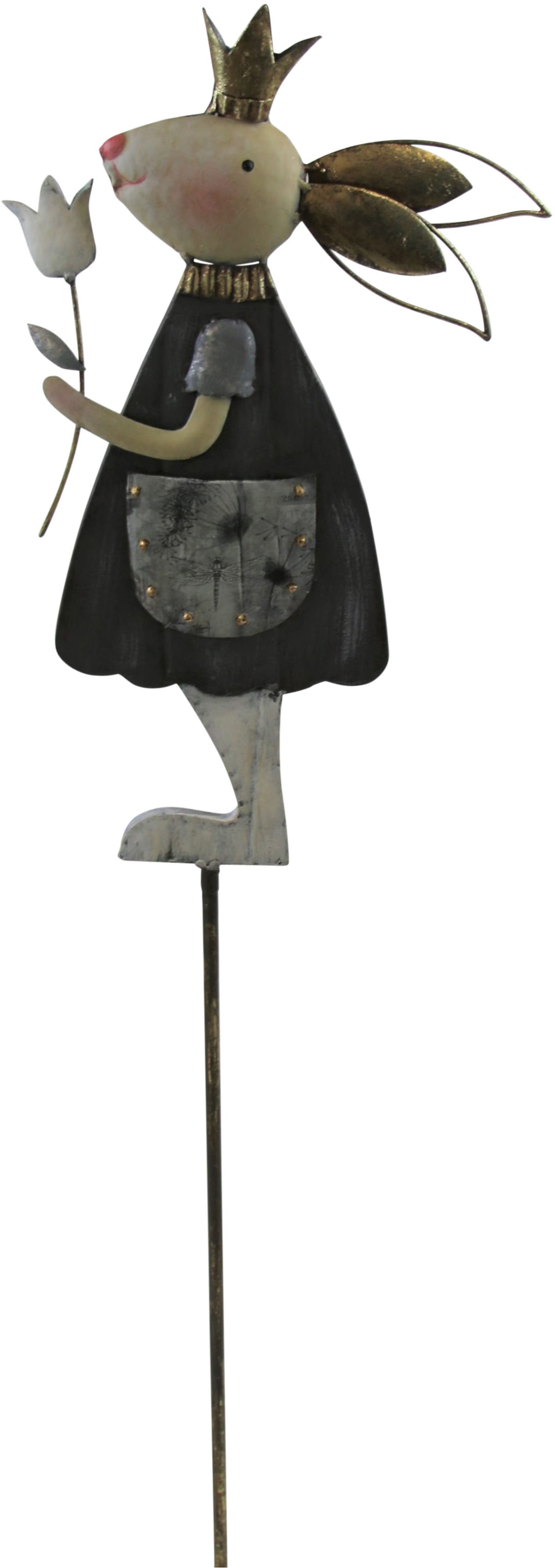 Image of AM Design Dekofigur "Osterdeko "Hasenfrau"" Gartenstecker aus Metall
