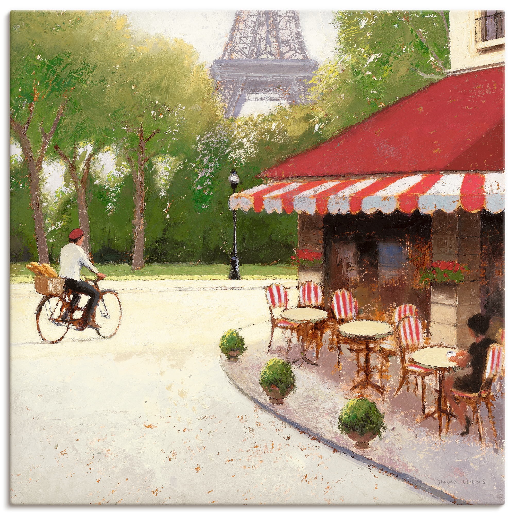 Image of Artland Wandbild »Café du Martin III«, Europa, (1 St.), in vielen Grössen & Produktarten -Leinwandbild, Poster, Wandaufkleber / Wandtattoo auch für Badezimmer geeignet bei Ackermann Versand Schweiz