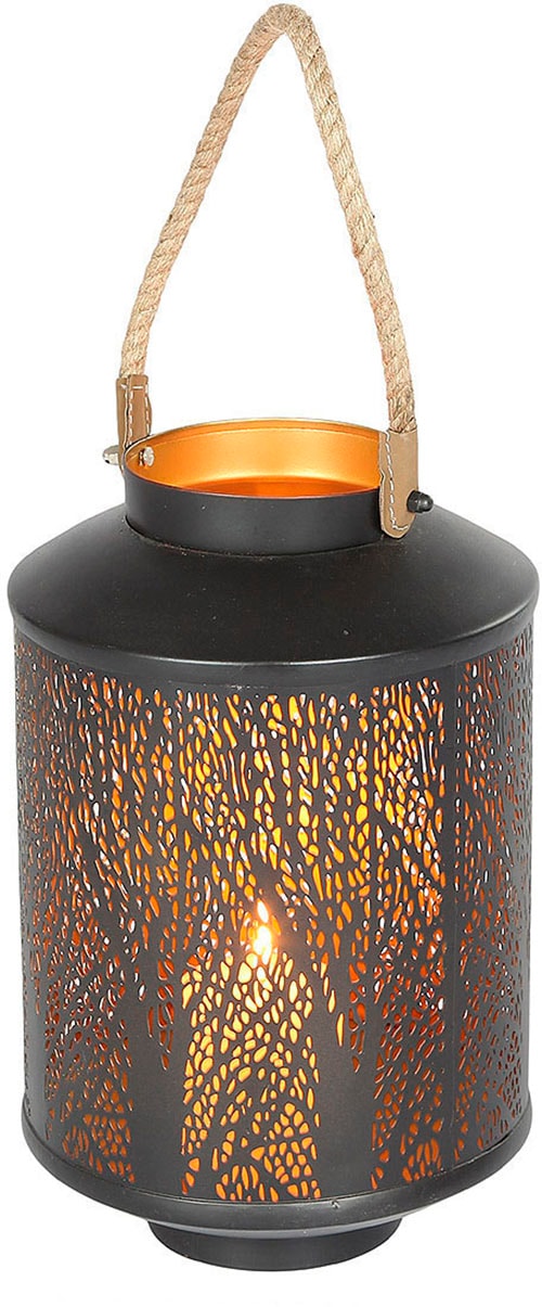 kaufen Griff Kerzenlaterne St.) (H) (1 Haus Ambiente »Laterne Walddesign, 50cm«, Tau -
