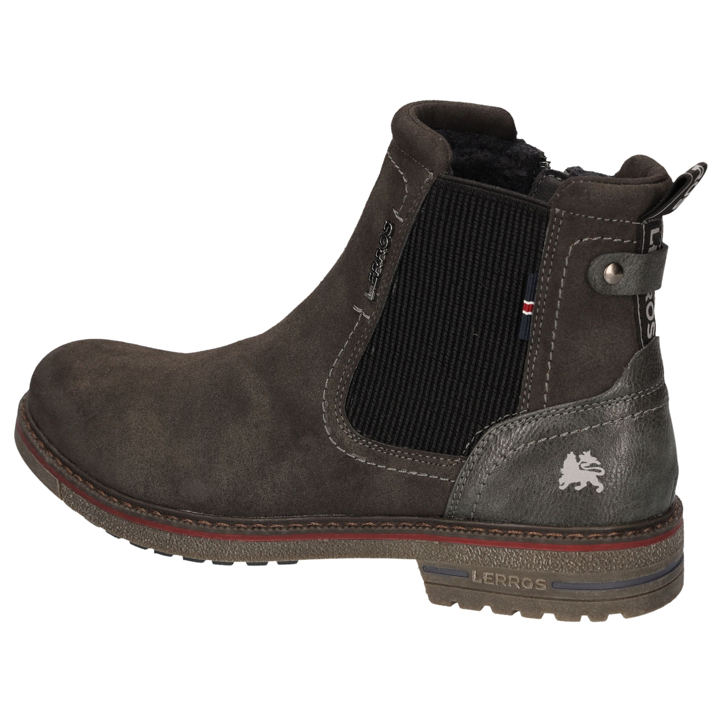 LERROS Bottines chelsea  bottes à enfiler, avec fermeture éclair, bottes d'hiver avec doublure chaude