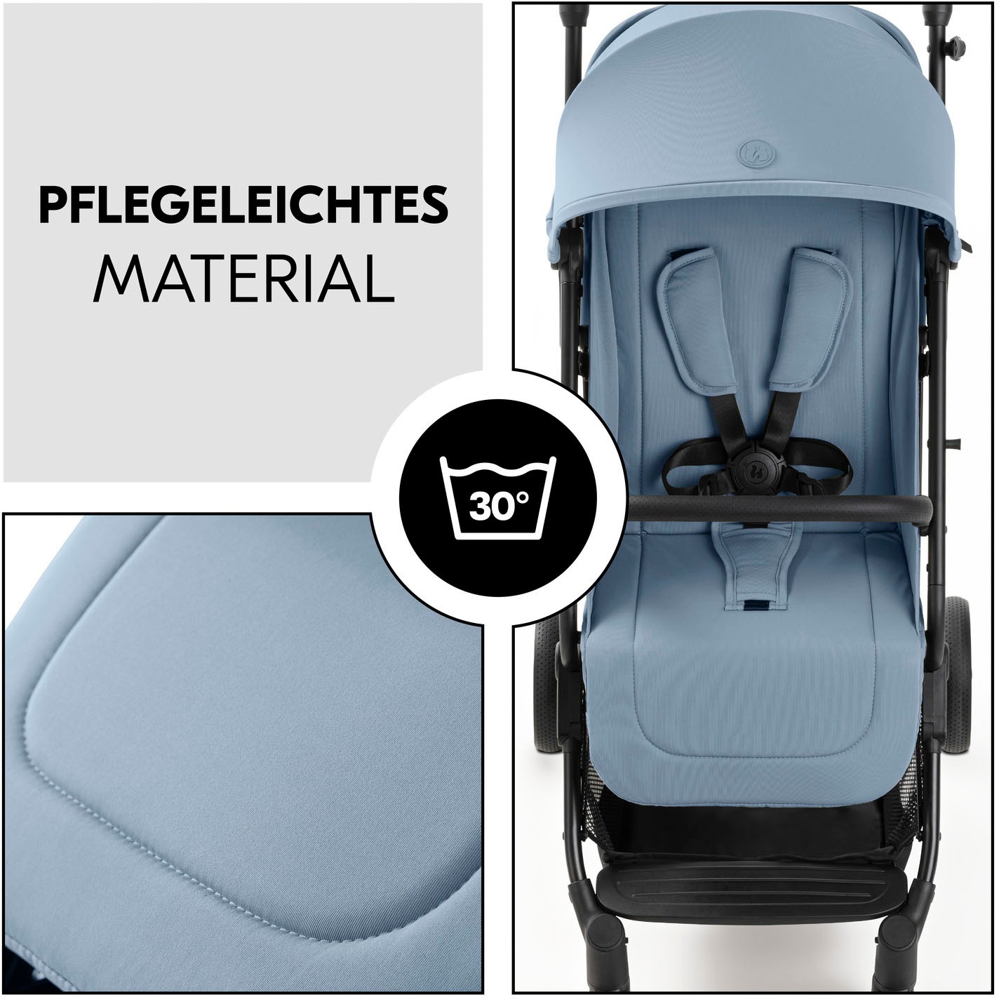 Hauck Poussette pour enfants »Travel N Care Plus, Dusty Blue« 22 kilos