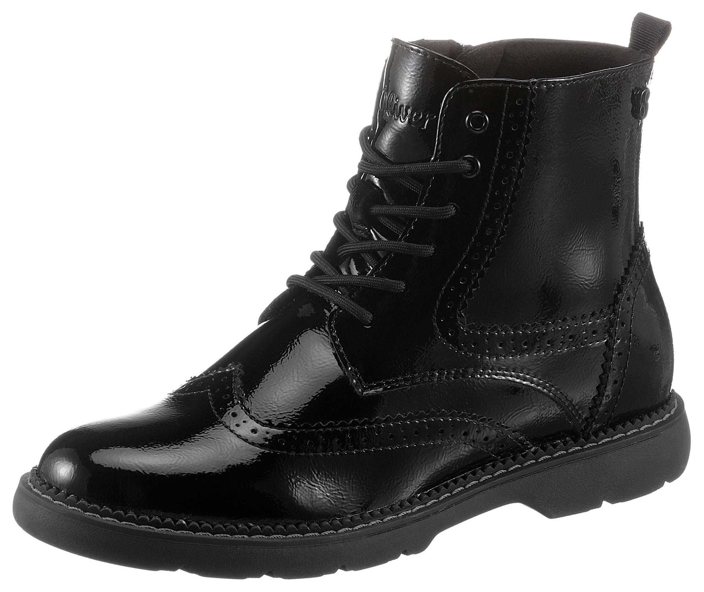 Image of s.Oliver Schnürboots, mit modischer Lyralochung bei Ackermann Versand Schweiz