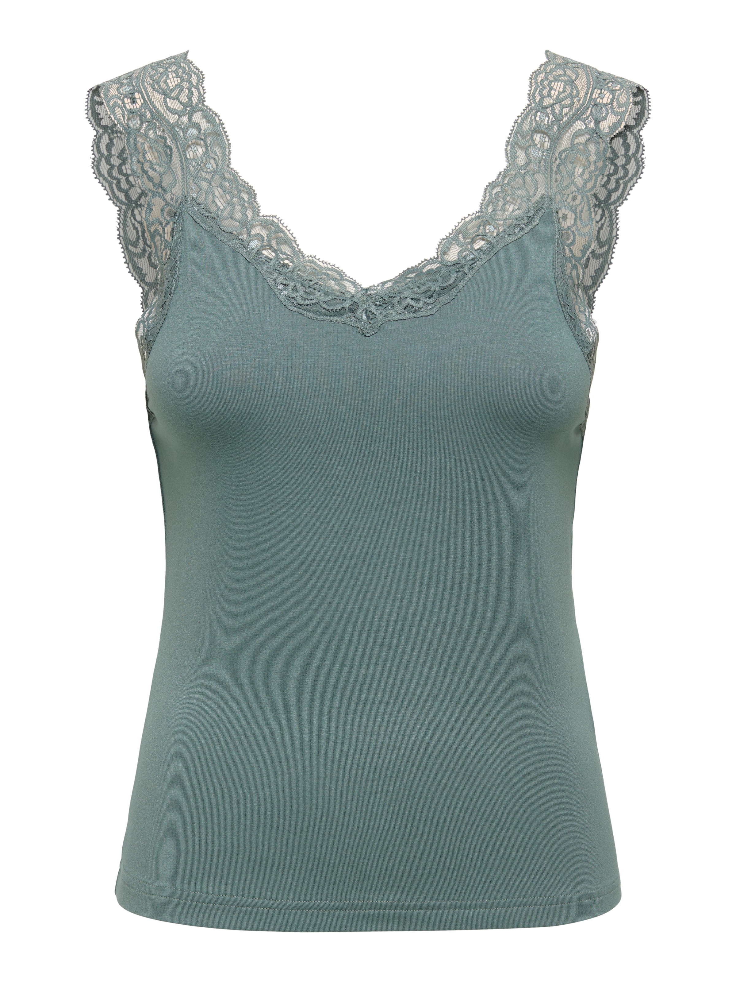 ONLY Top en dentelle »ONLLUNI TANK TOP WITH LACE DETAIL CS JRS« Viskosemischung, regular fit